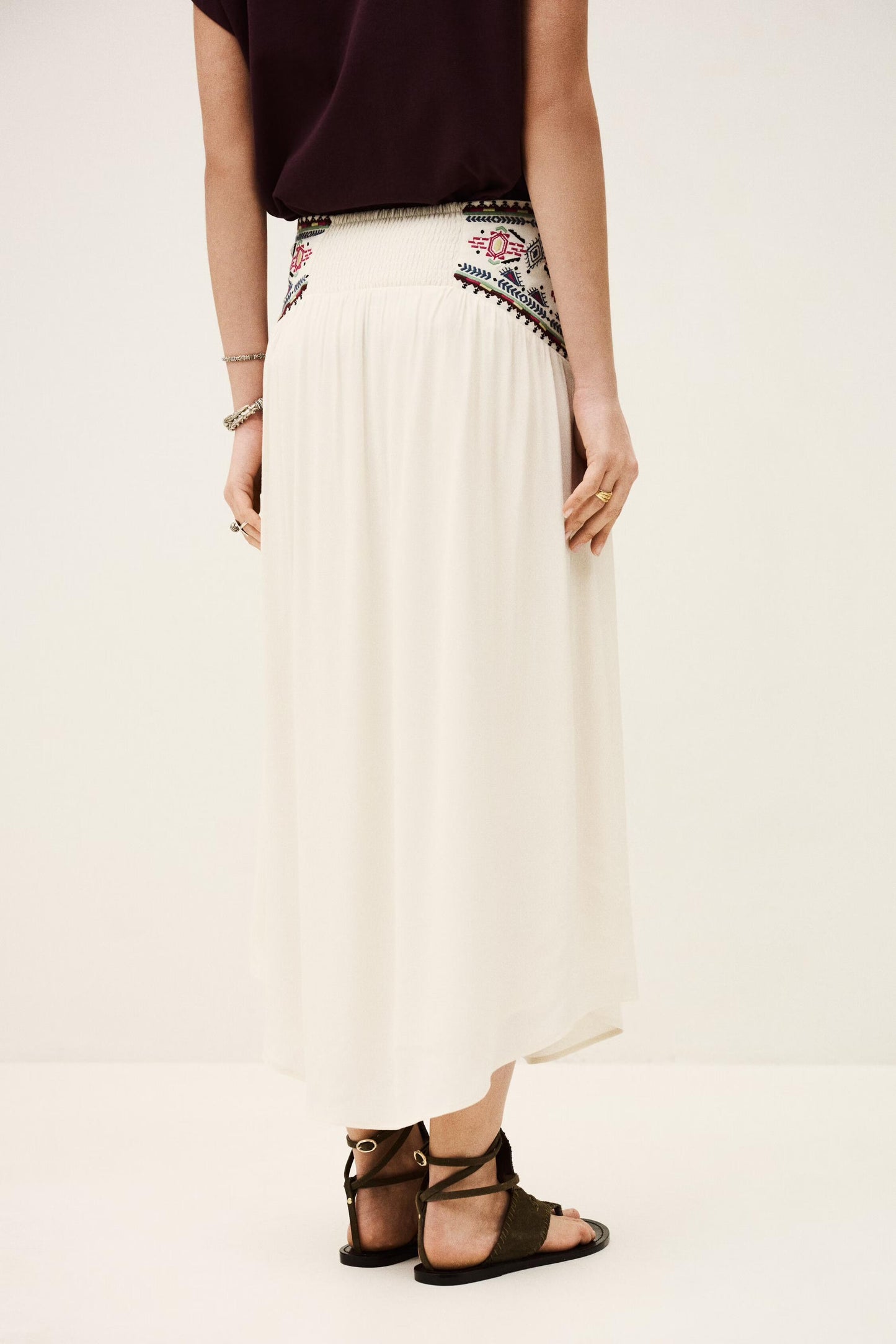 ba&sh Skirt Tilana Off-White