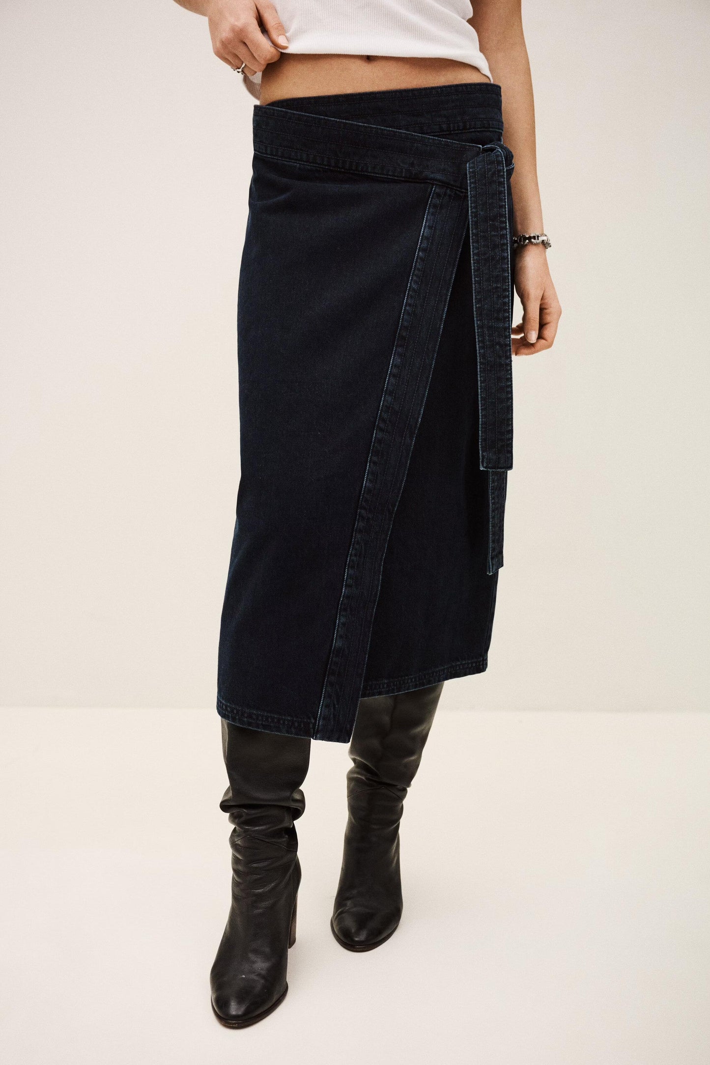 ba&sh Skirt Timy Blue