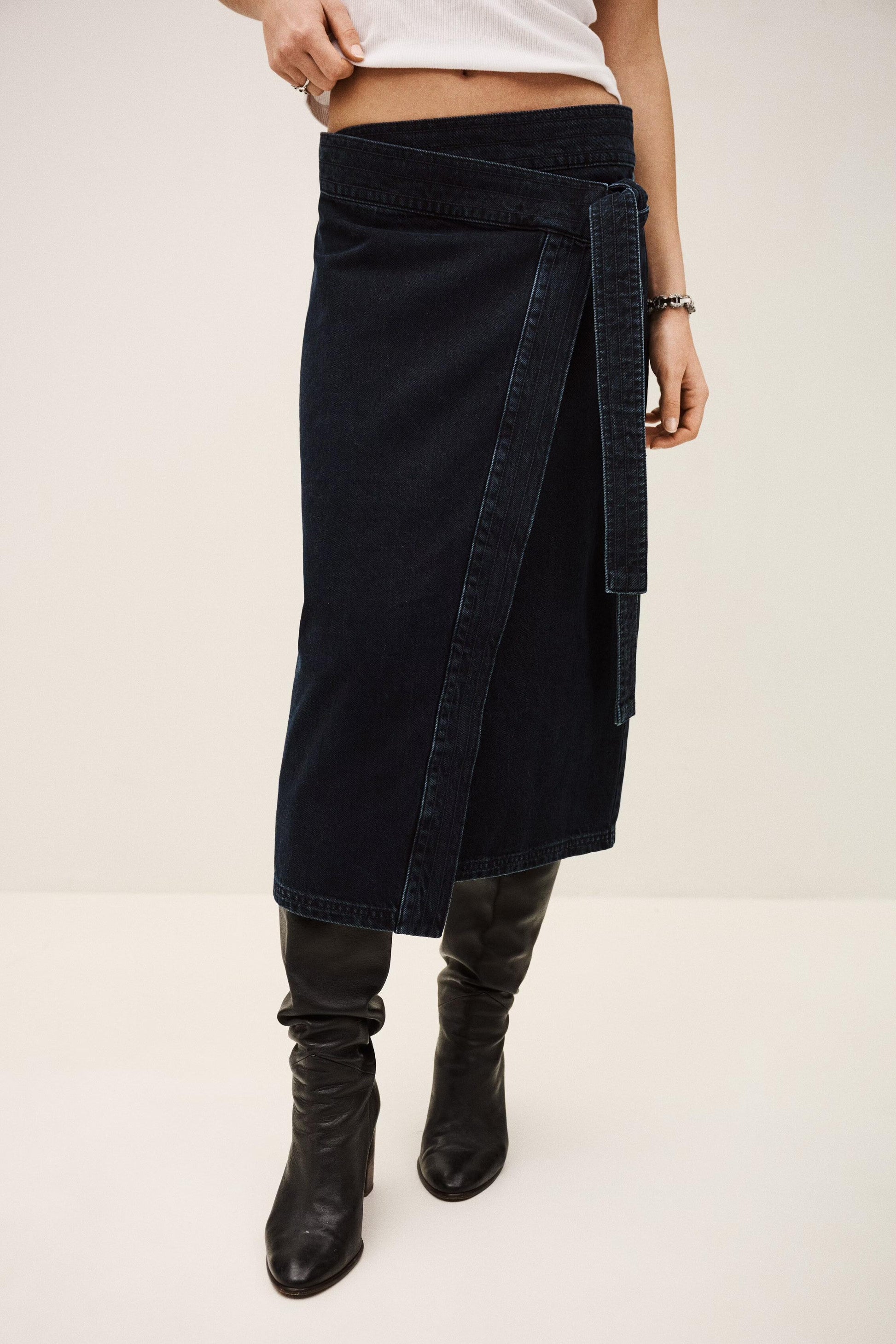 ba&sh Skirt Timy Blue