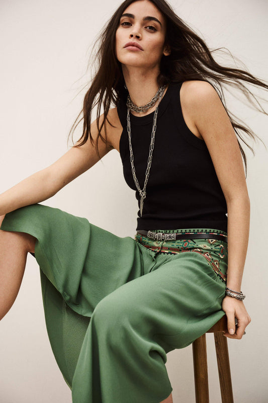 ba&sh Skirt Tilana Green