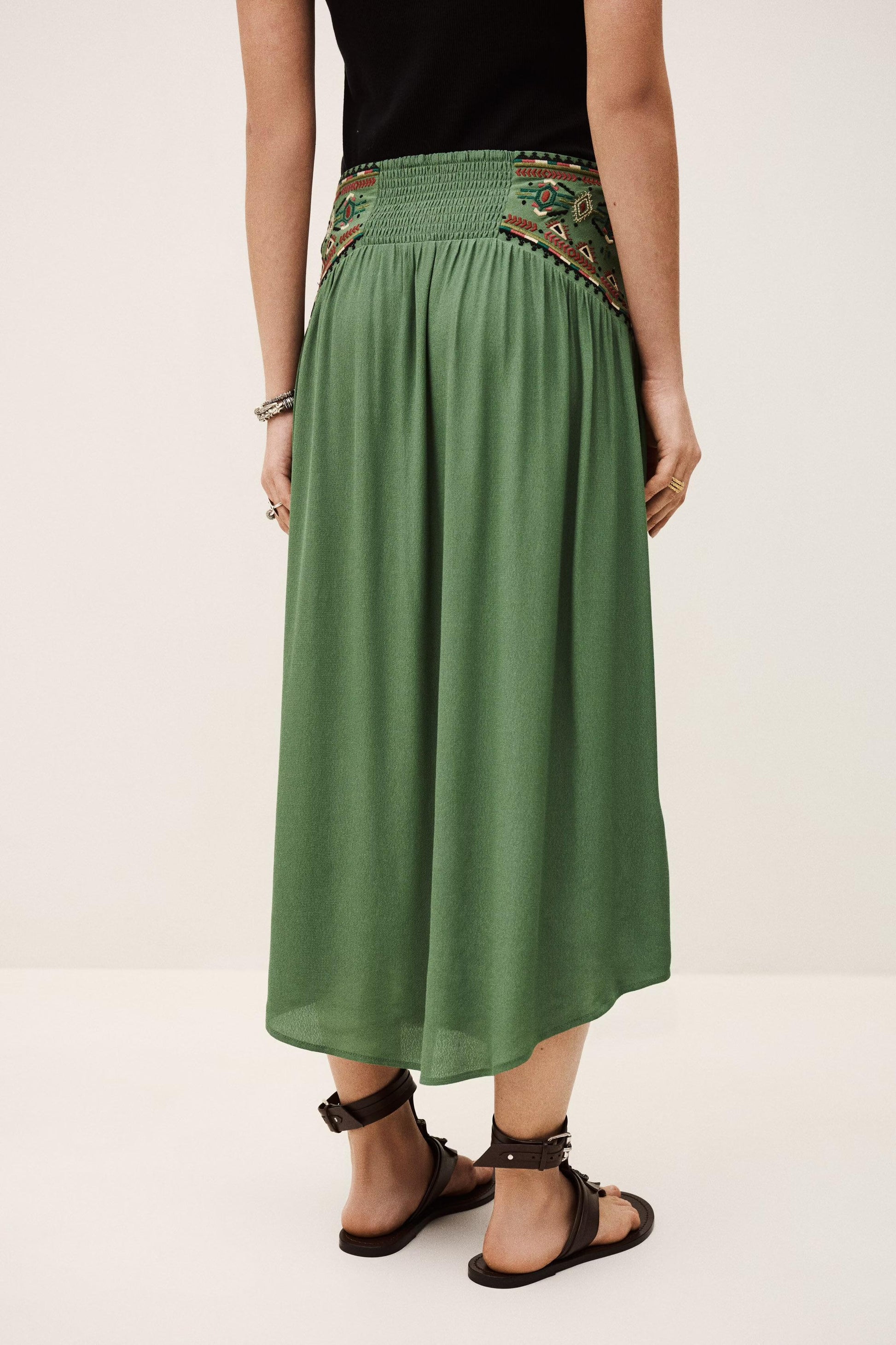 ba&sh Skirt Tilana Green