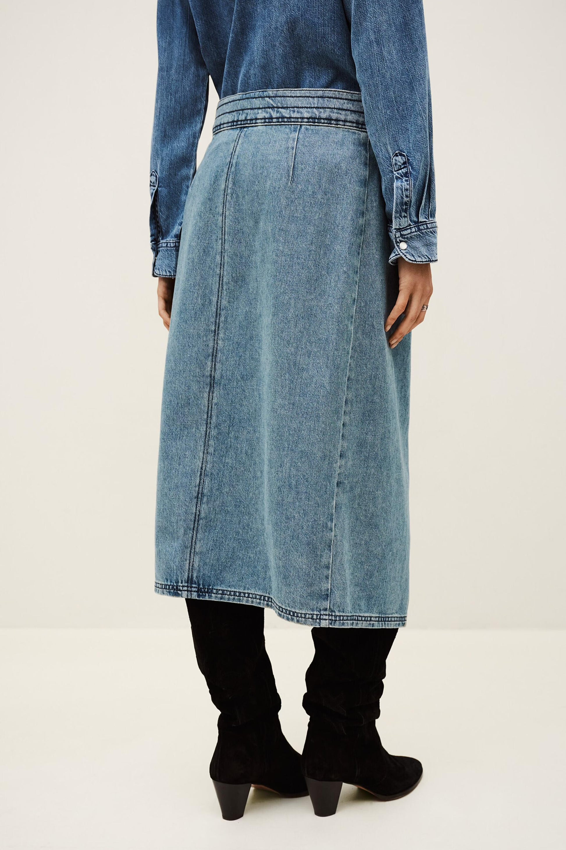 ba&sh Skirt Timy Blue