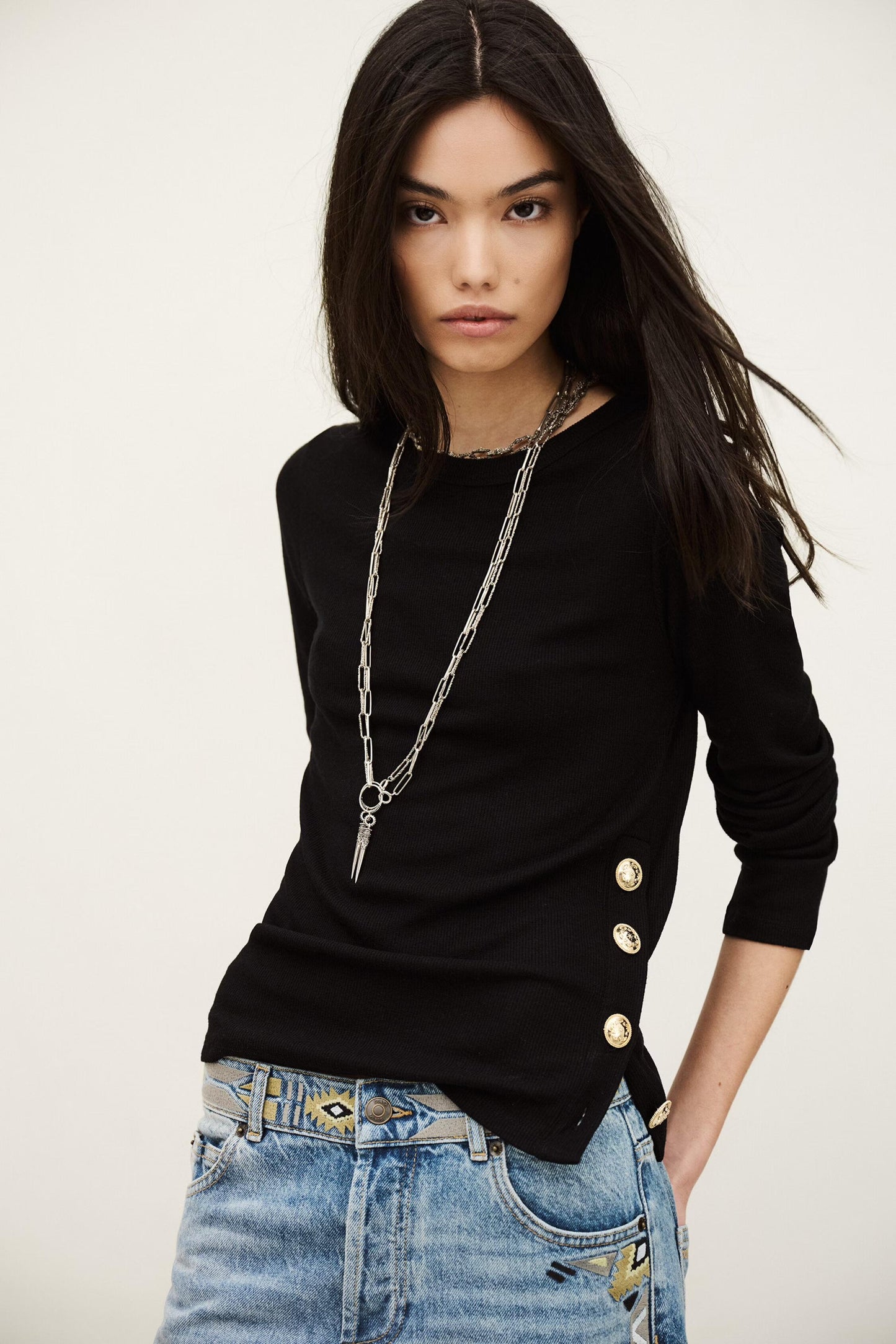 ba&sh T-Shirt Giulia Black