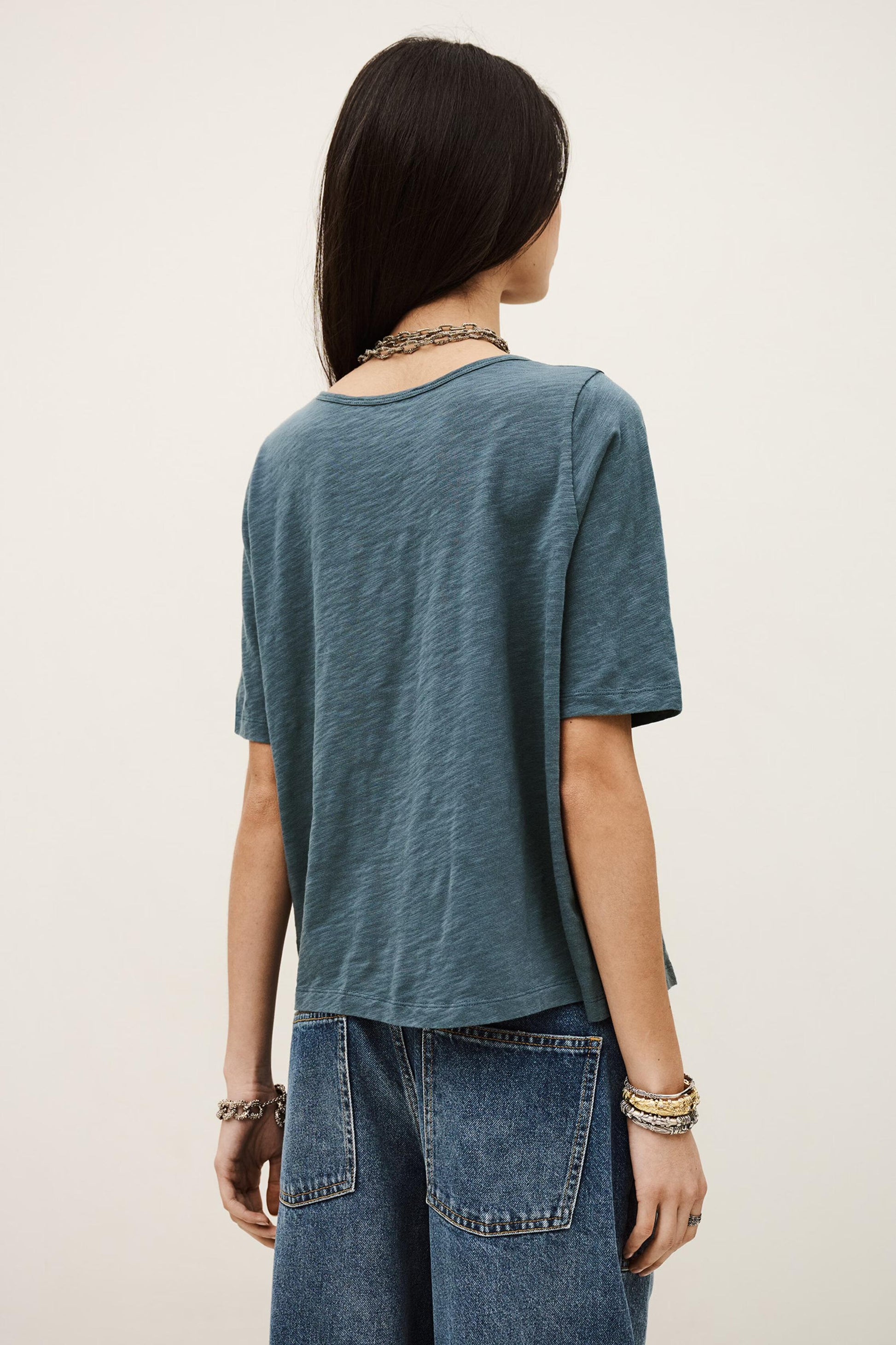 ba&sh T-Shirt Vina Blue
