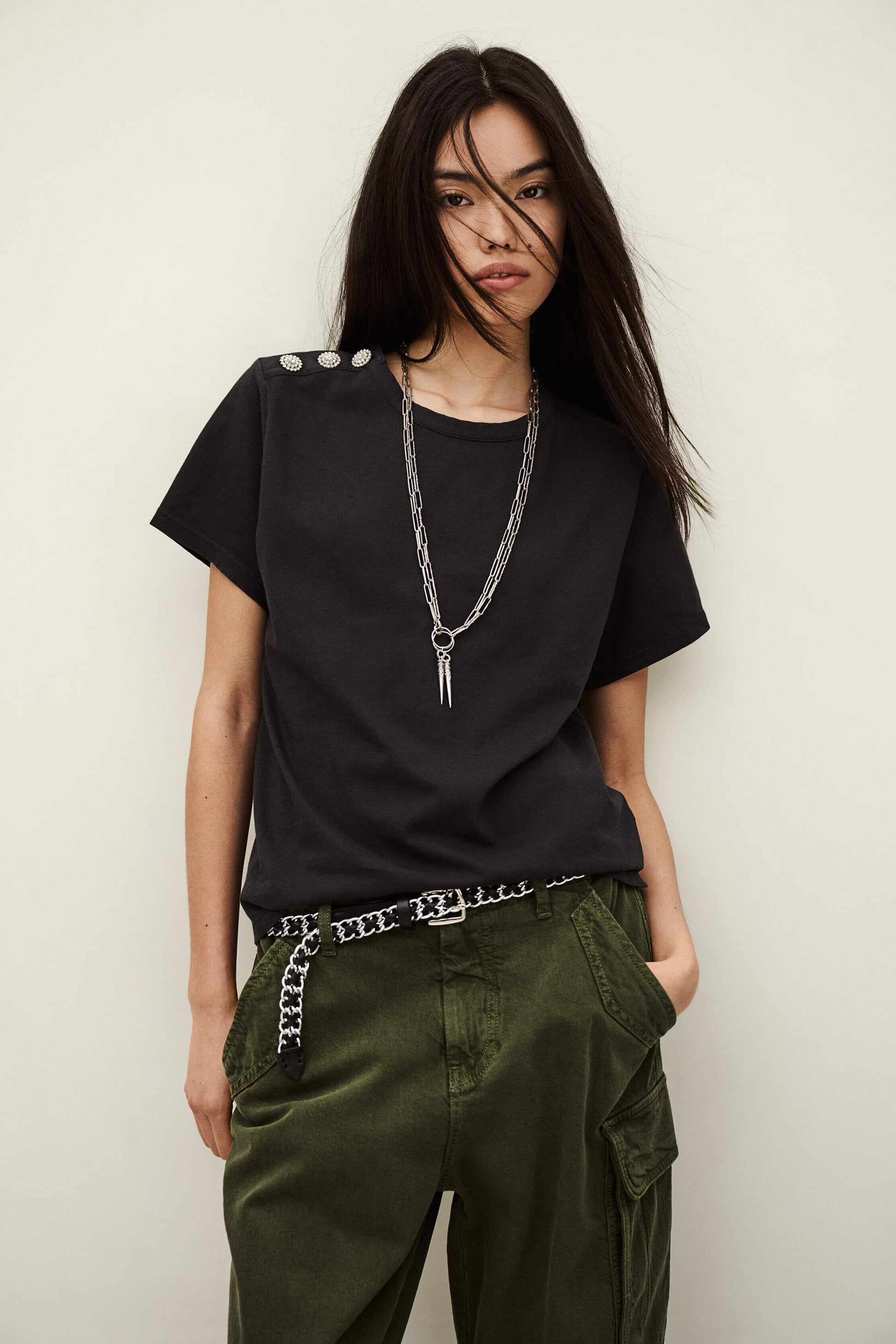ba&sh T-Shirt Elmer Gray