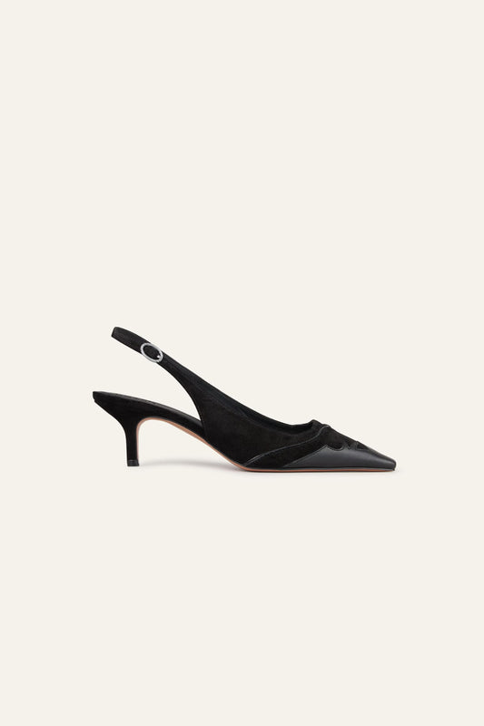 ba&sh Slingback Heels Casta Black