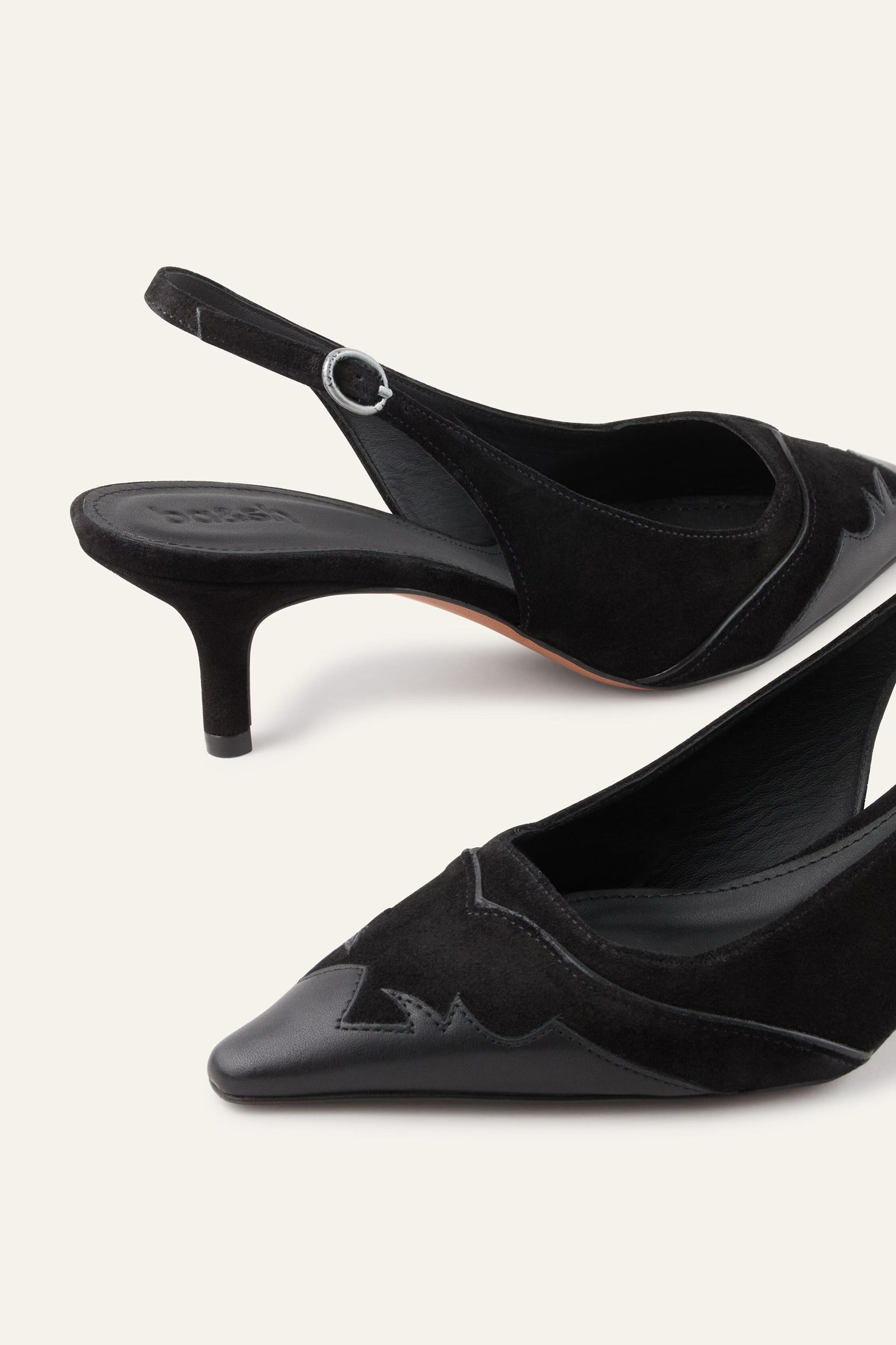 ba&sh Slingback Heels Casta Black