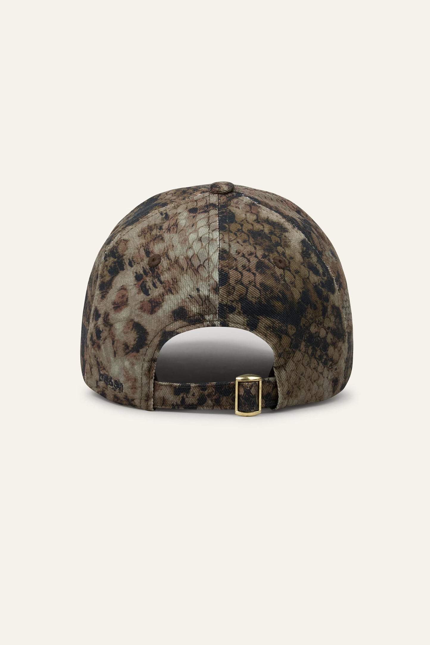 ba&sh Patterned Cotton Baseball Cap Honi Green