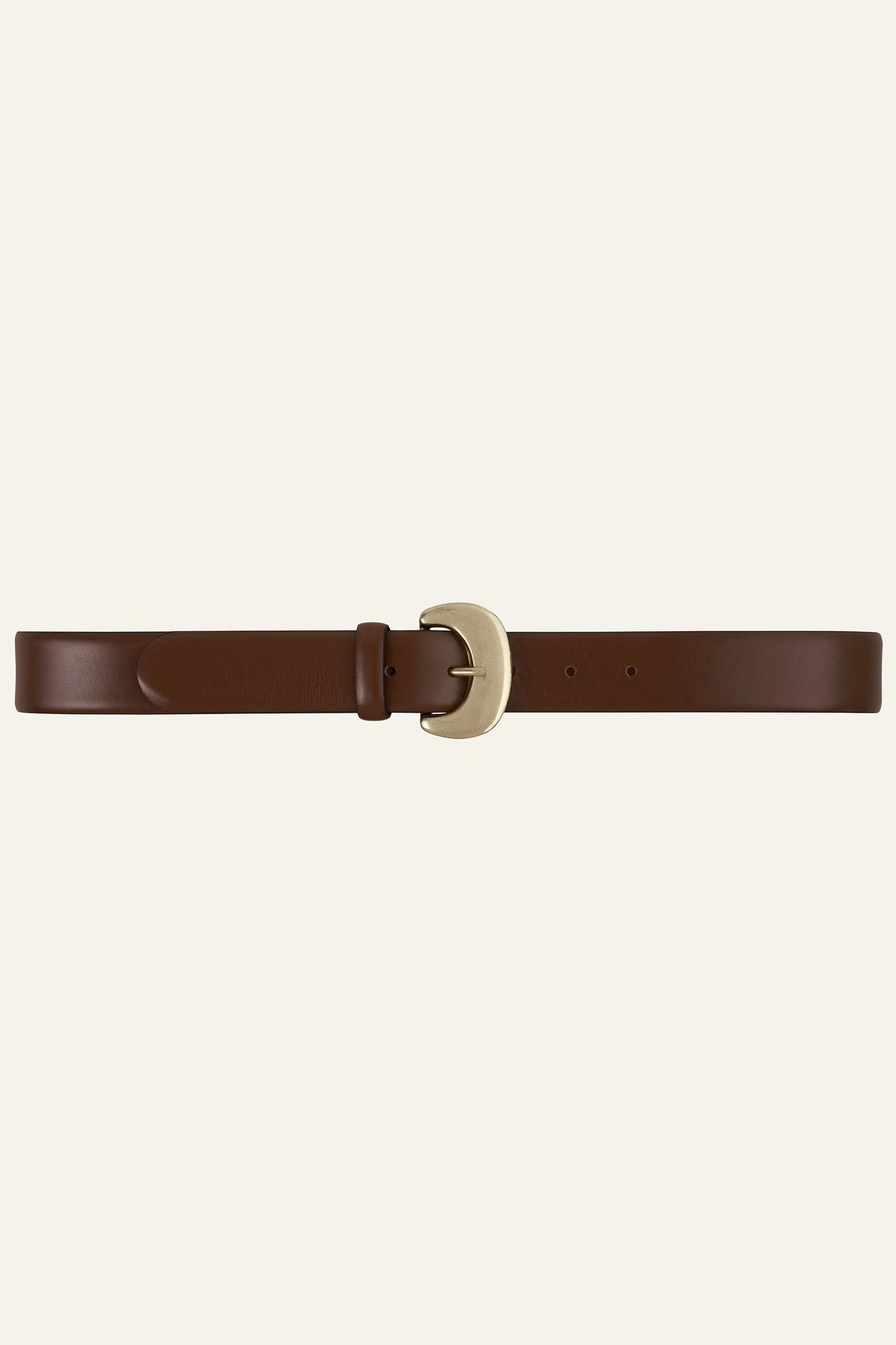 ba&sh Leather Belt Brad Brown