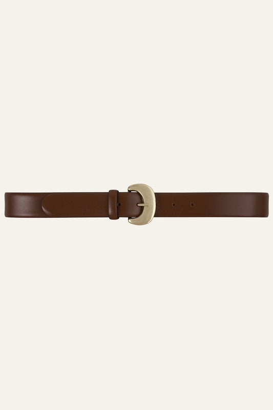 ba&sh Leather Belt Brad Brown