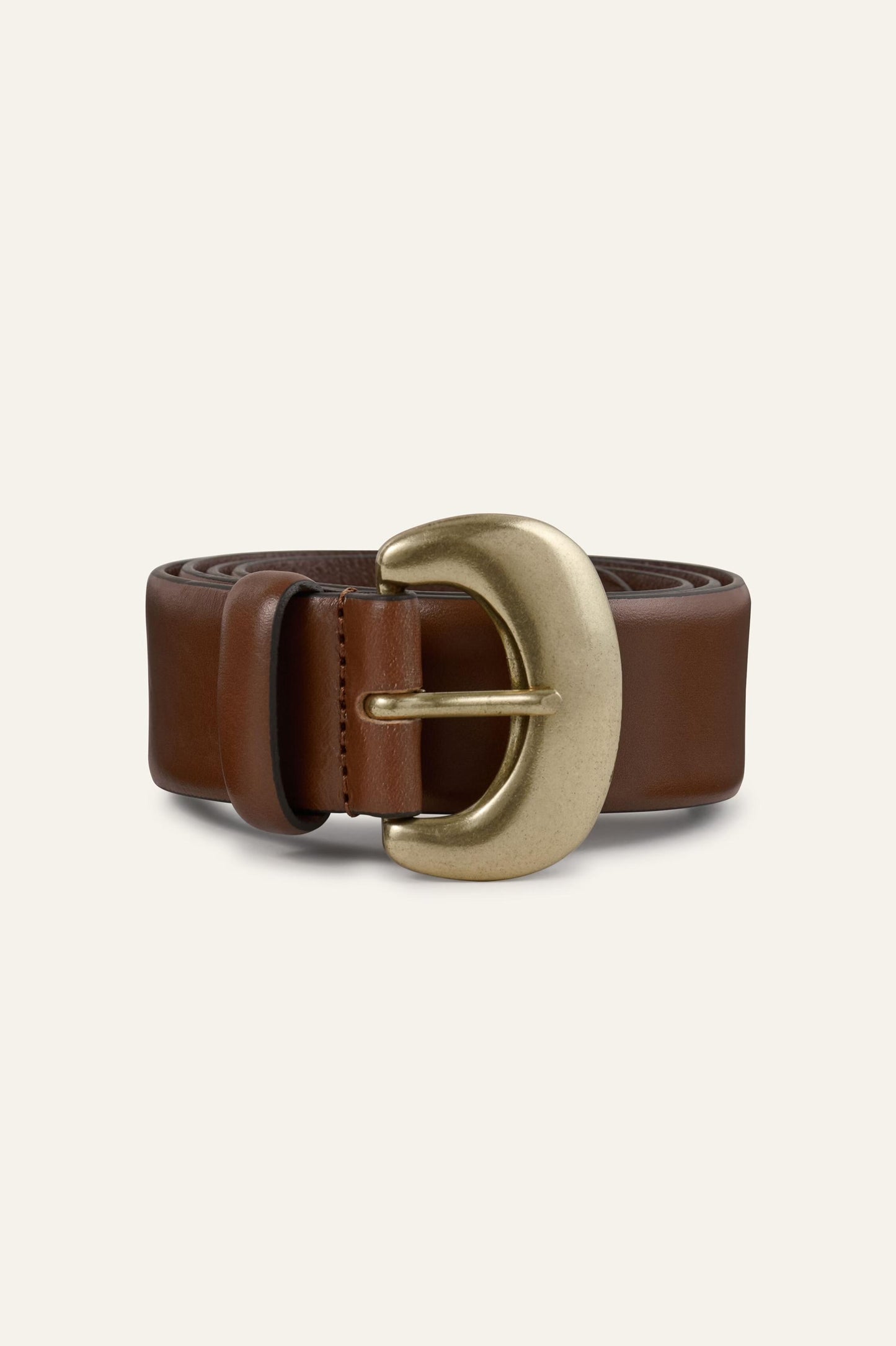 ba&sh Leather Belt Brad Brown
