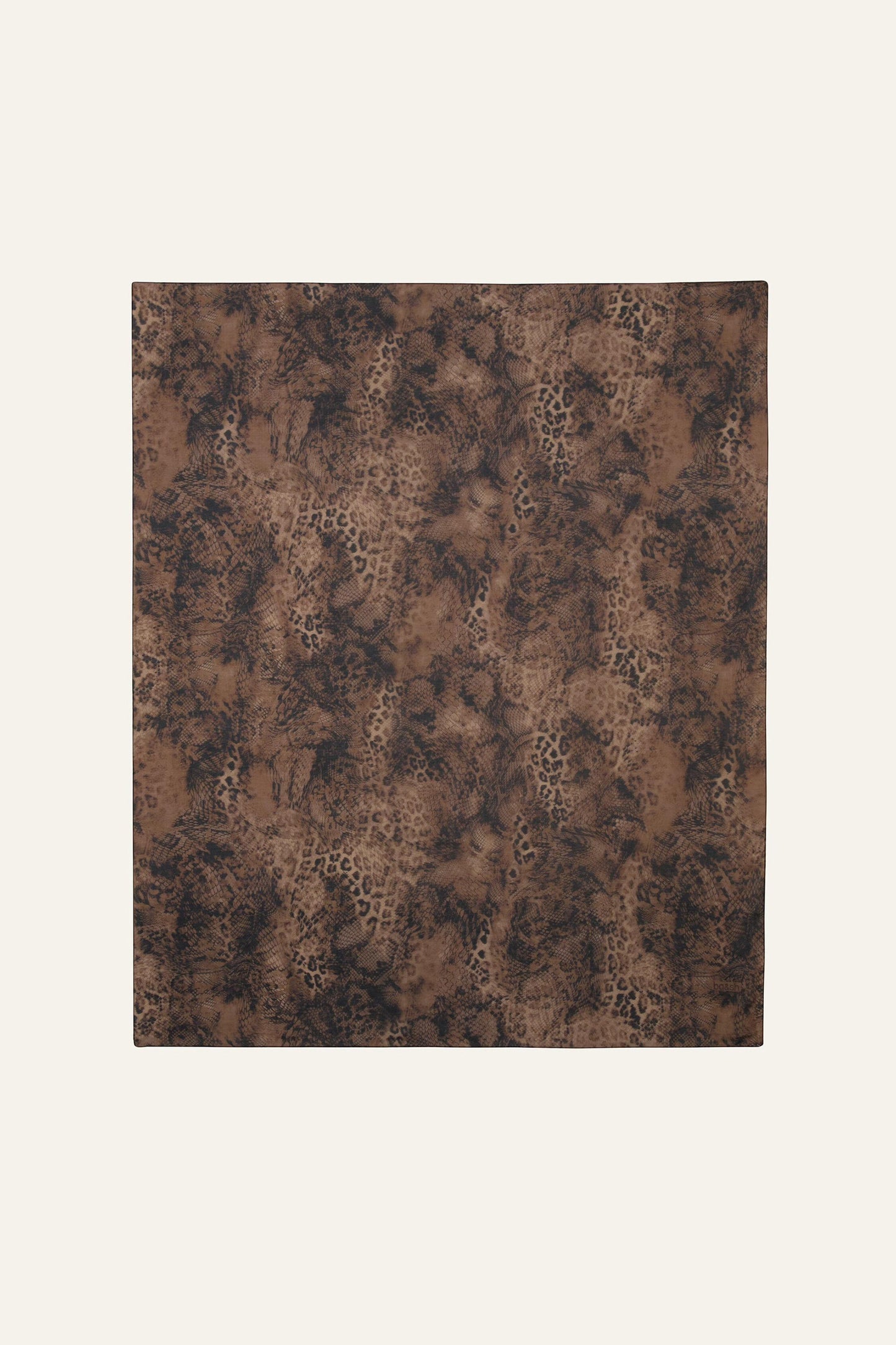 ba&sh Animal Print Patterned Scarf Sara Green