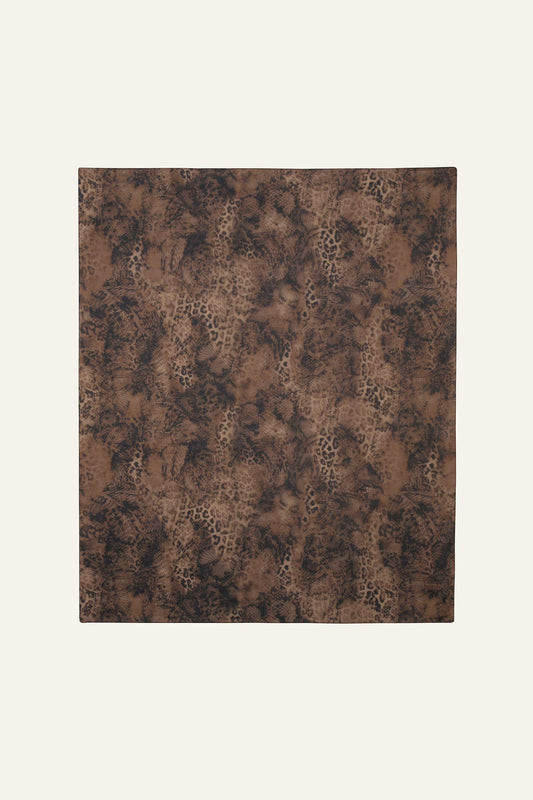 ba&sh Animal Print Patterned Scarf Sara Green