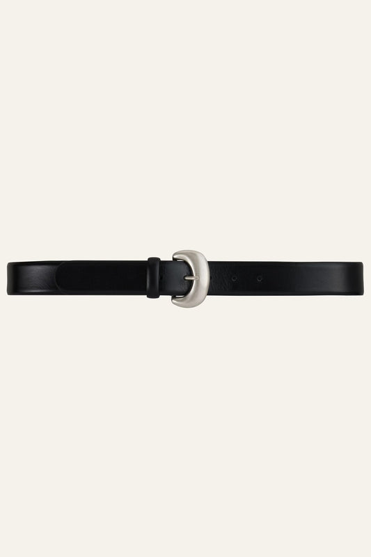 ba&sh Leather Belt Brad Black