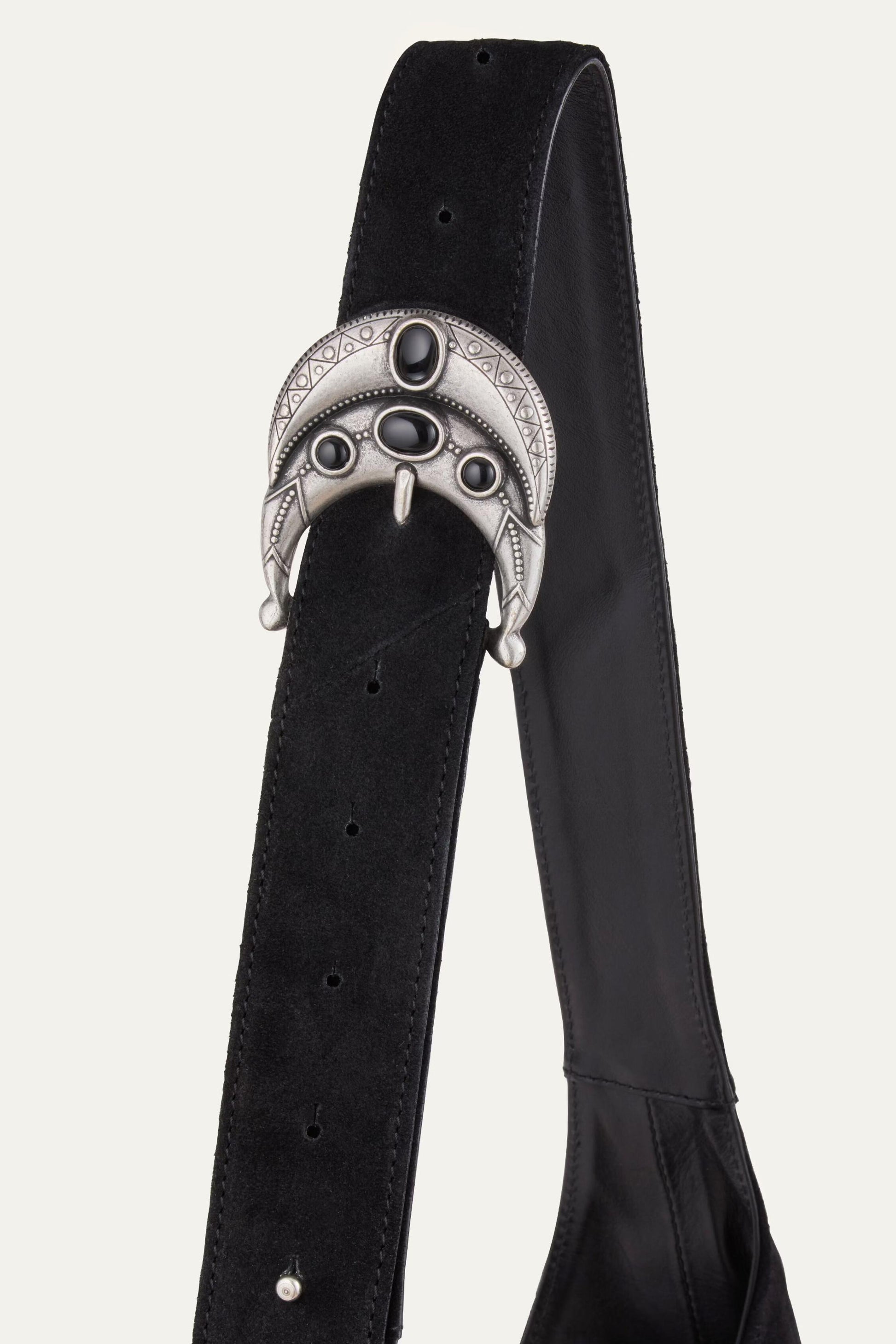 ba&sh Leather Bucket Bag Youyou Black