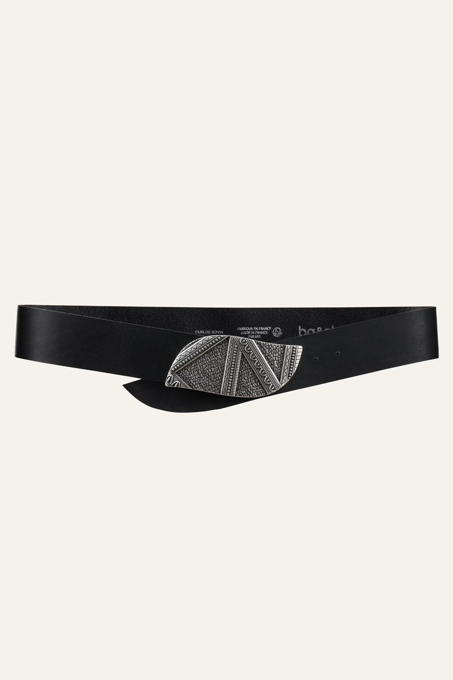 ba&sh Leather Belt Beira Black