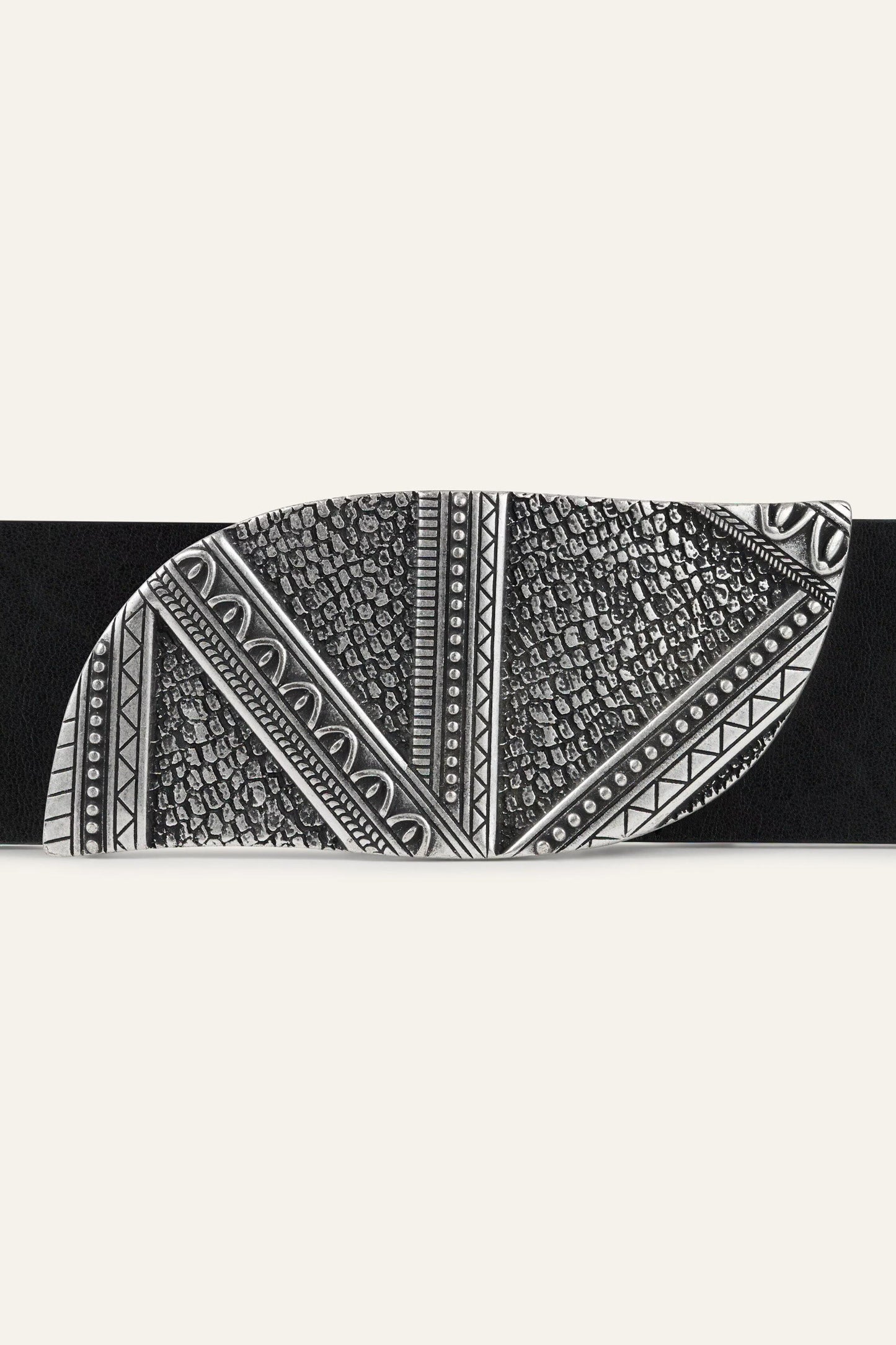 ba&sh Leather Belt Beira Black