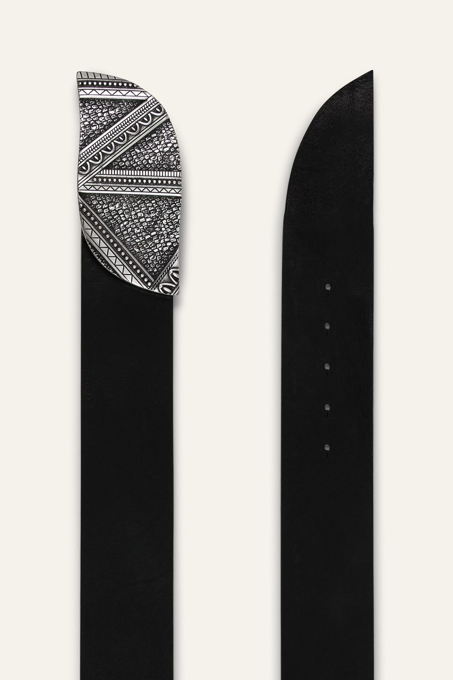 ba&sh Leather Belt Beira Black