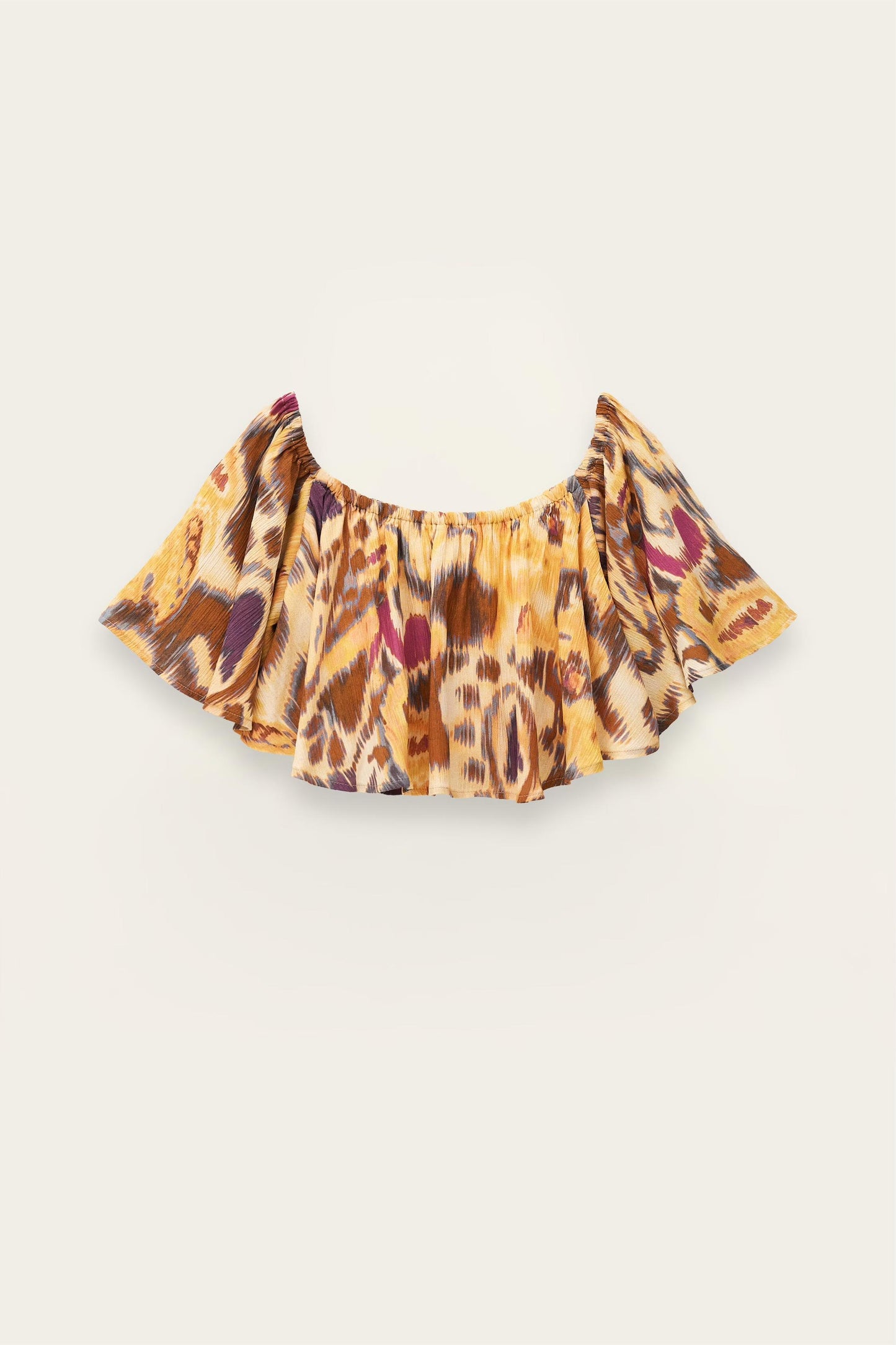 ba&sh Strapless Ruffled Top Manthea Yellow