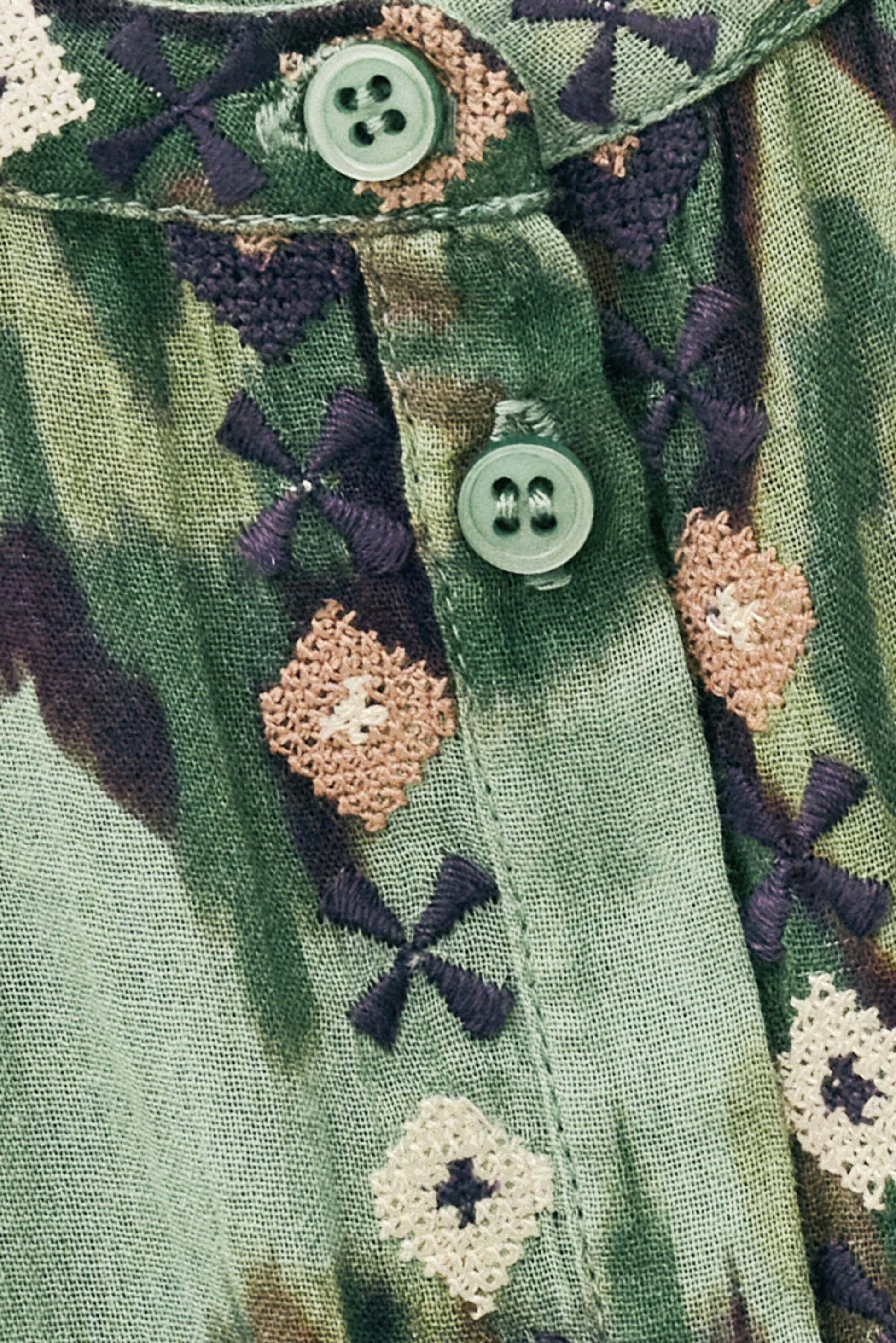 ba&sh Patterned Shirt Odelie Green