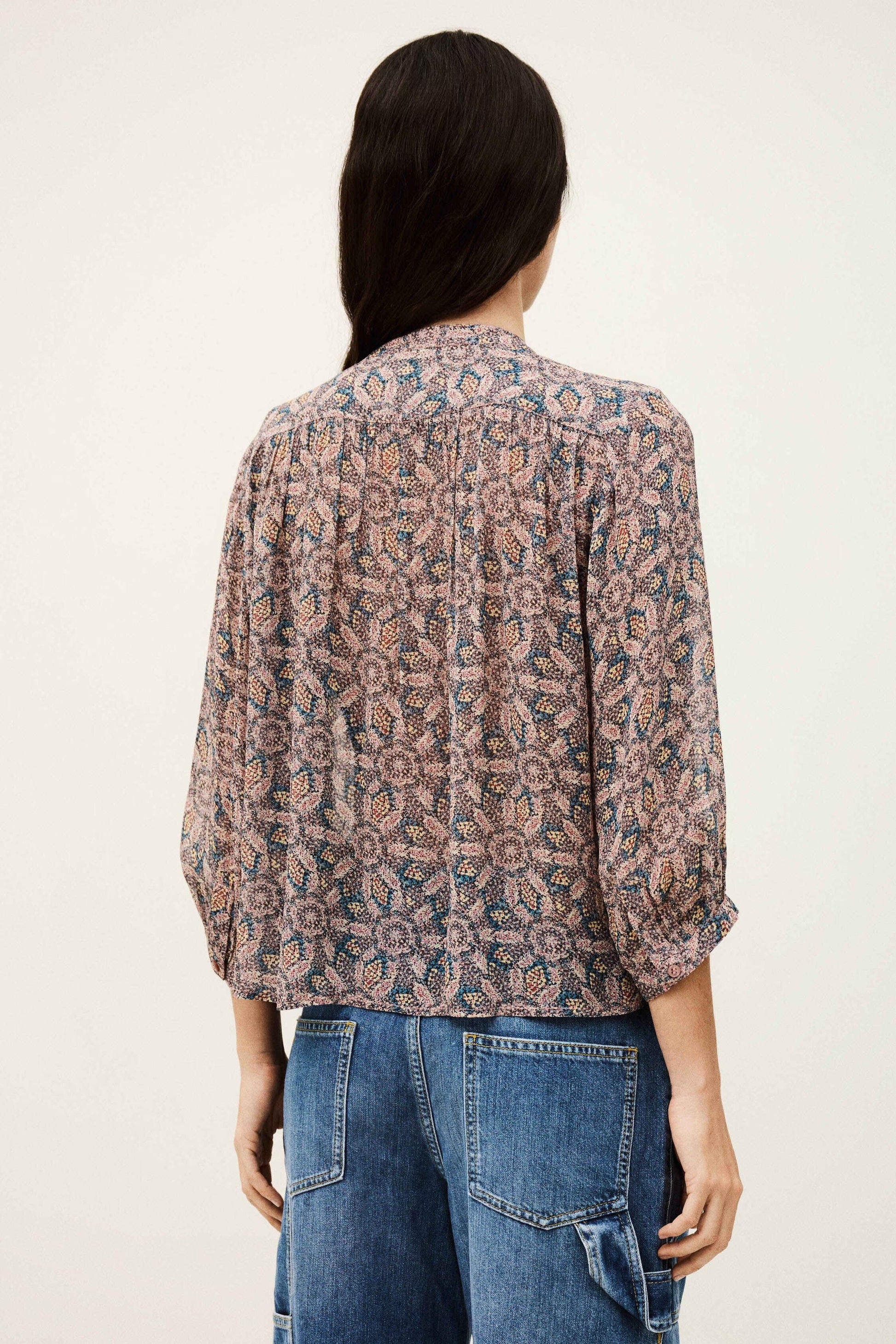 ba&sh Flowy Shirt Tazio Blue