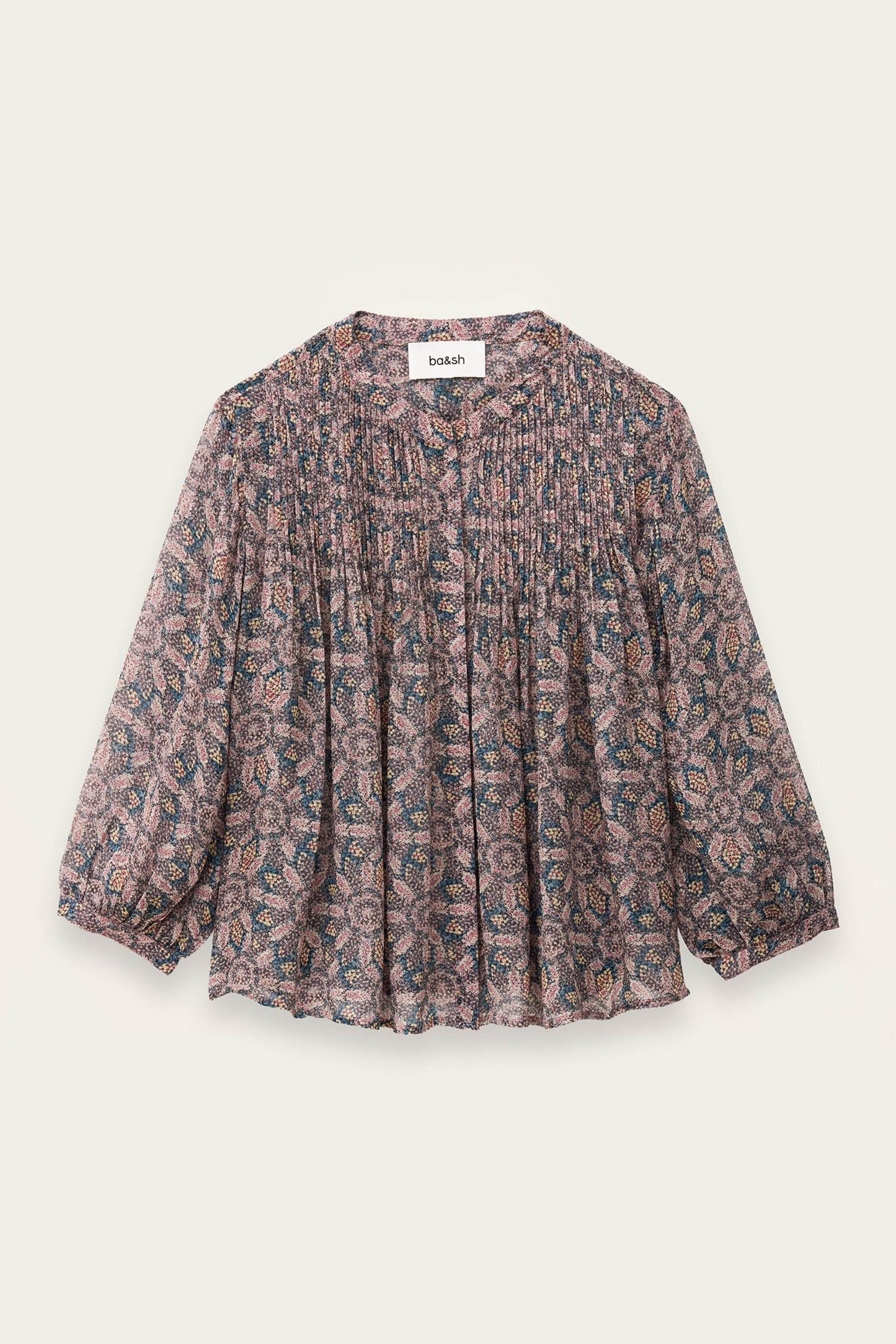 ba&sh Flowy Shirt Tazio Blue
