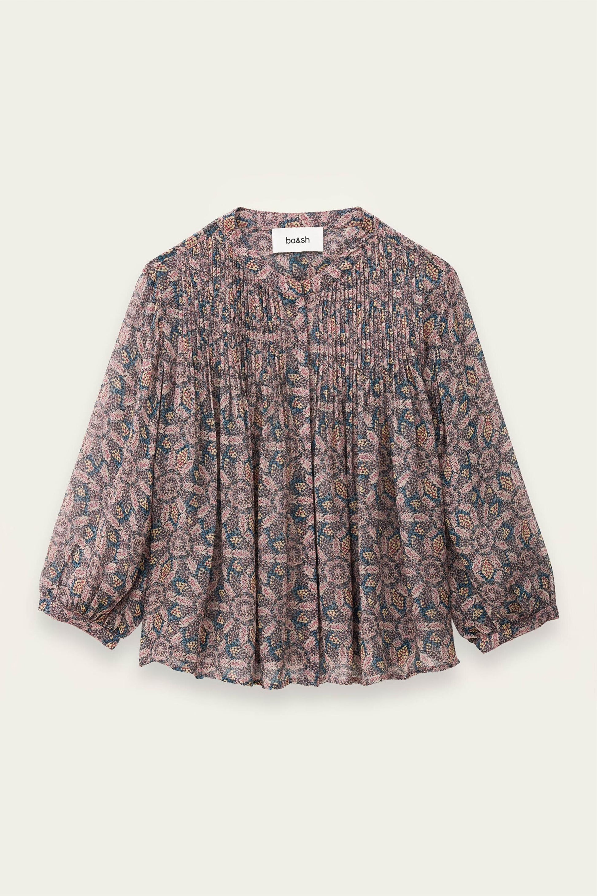 ba&sh Flowy Shirt Tazio Blue
