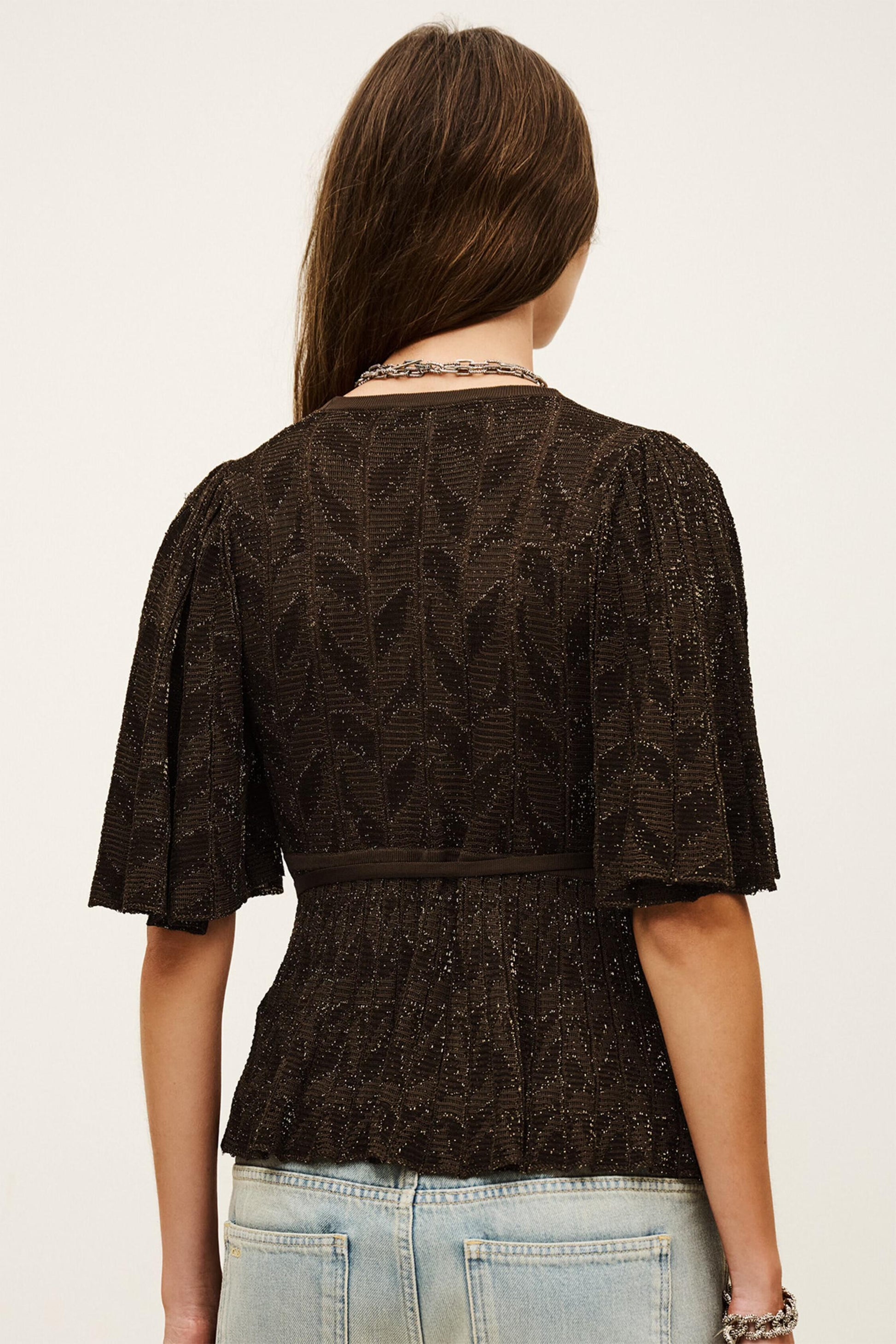 ba&sh Knit Top Wendy Brown