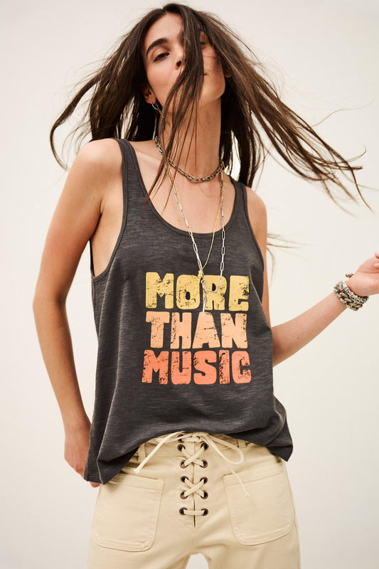 ba&sh Patterned Tank Top Culte Gray