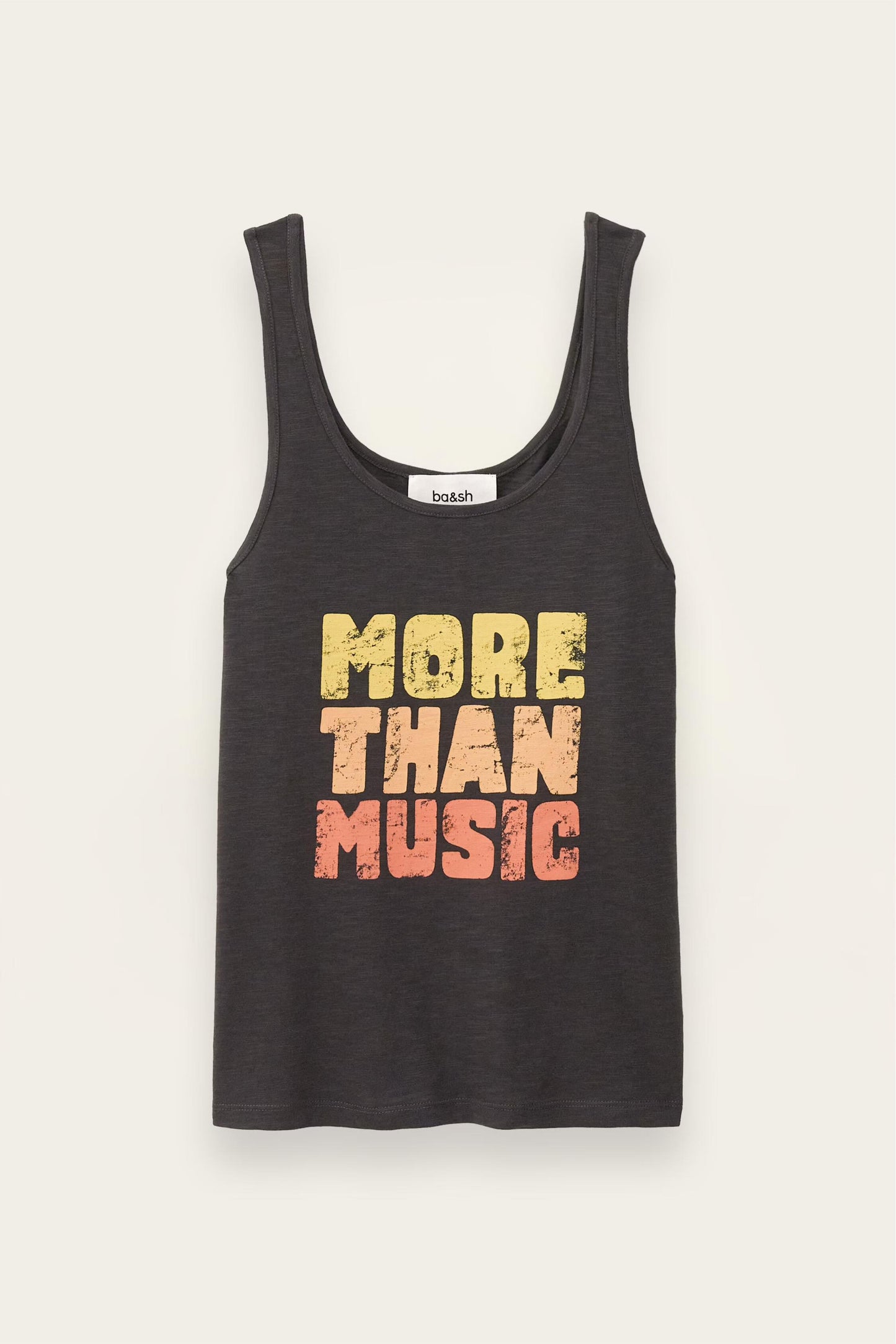 ba&sh Patterned Tank Top Culte Gray