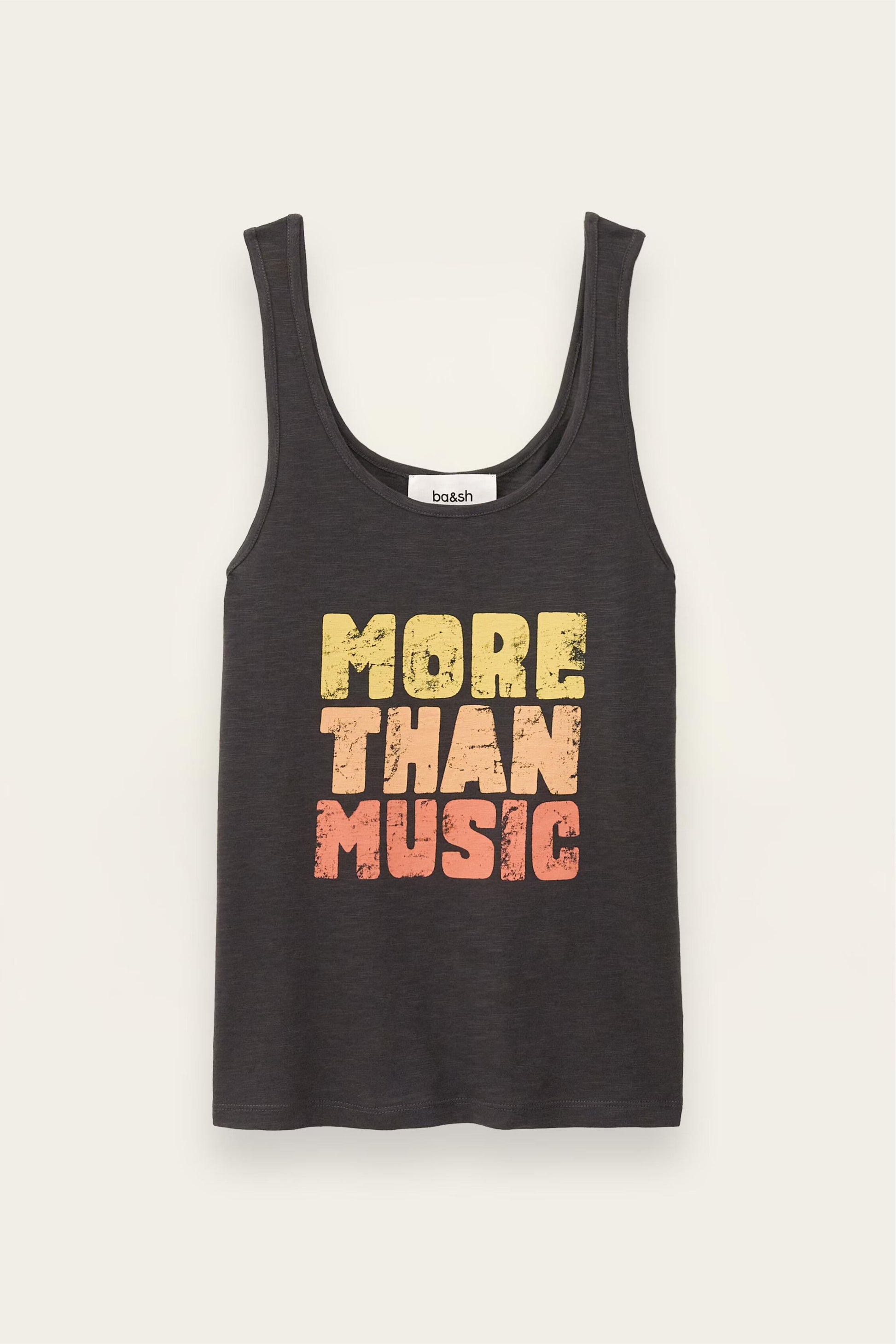 ba&sh Patterned Tank Top Culte Gray