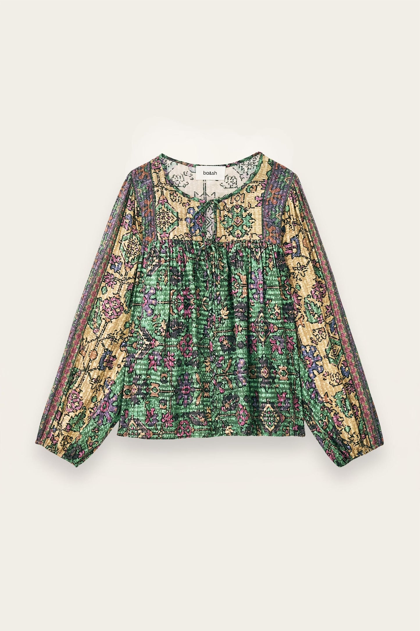 ba&sh Loose Blouse Pamila Green