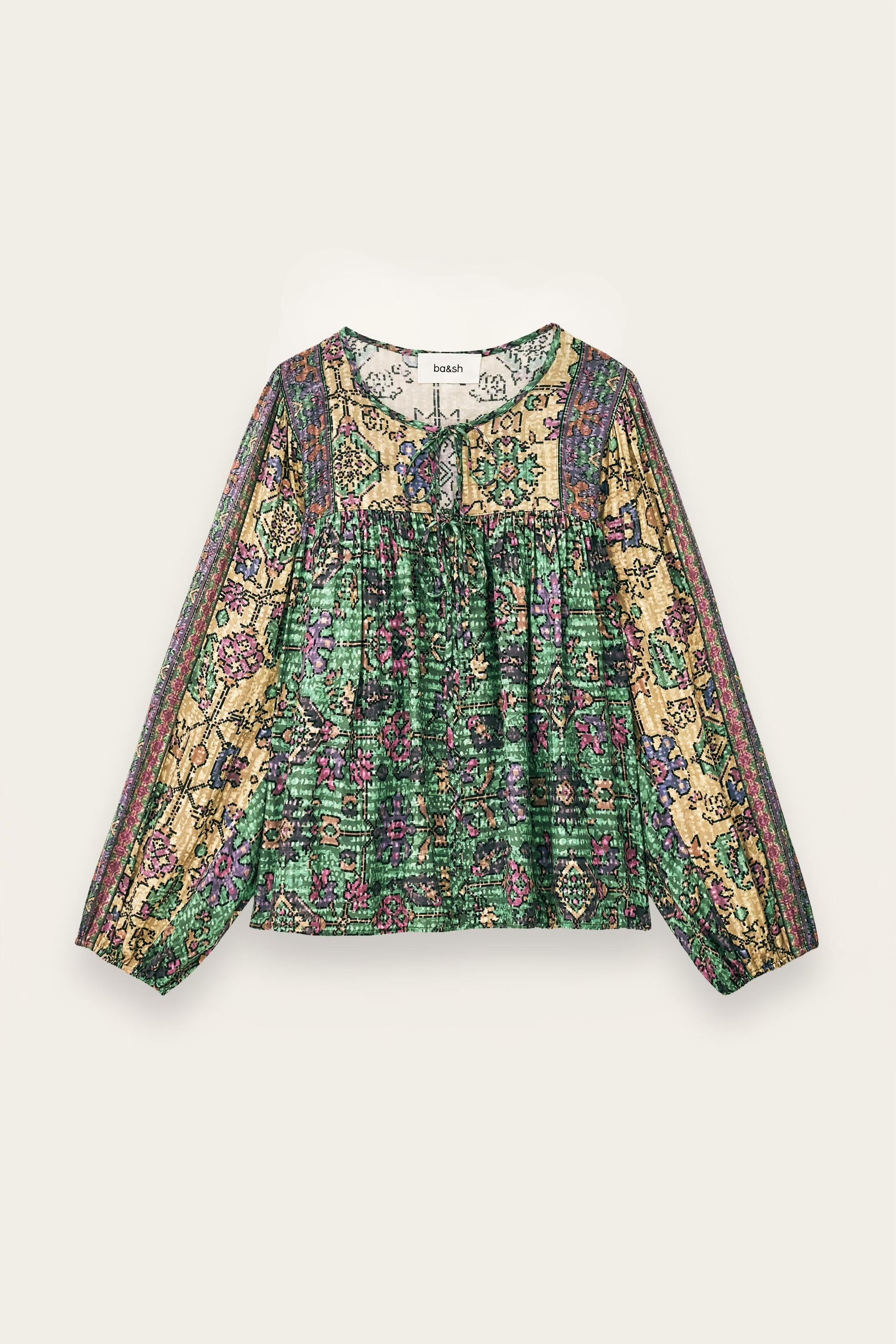 ba&sh Loose Blouse Pamila Green