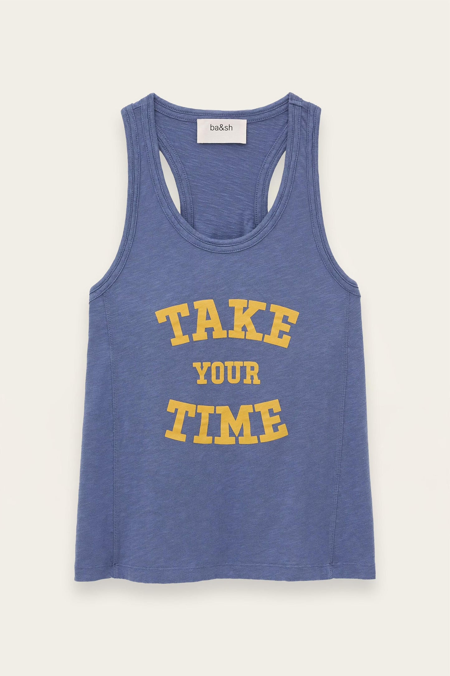 ba&sh Cotton Sports Tank Vilma Blue