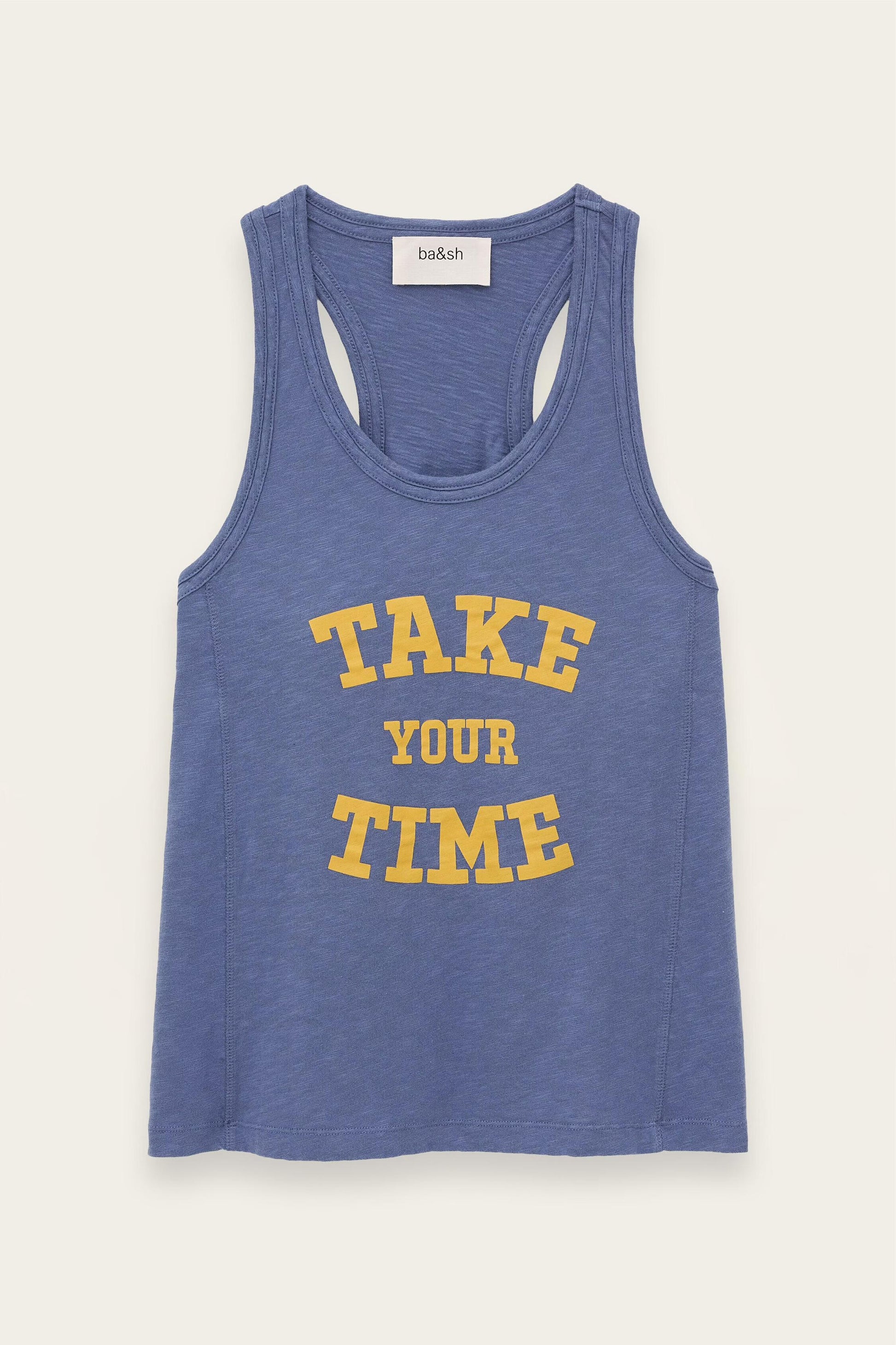 ba&sh Cotton Sports Tank Vilma Blue