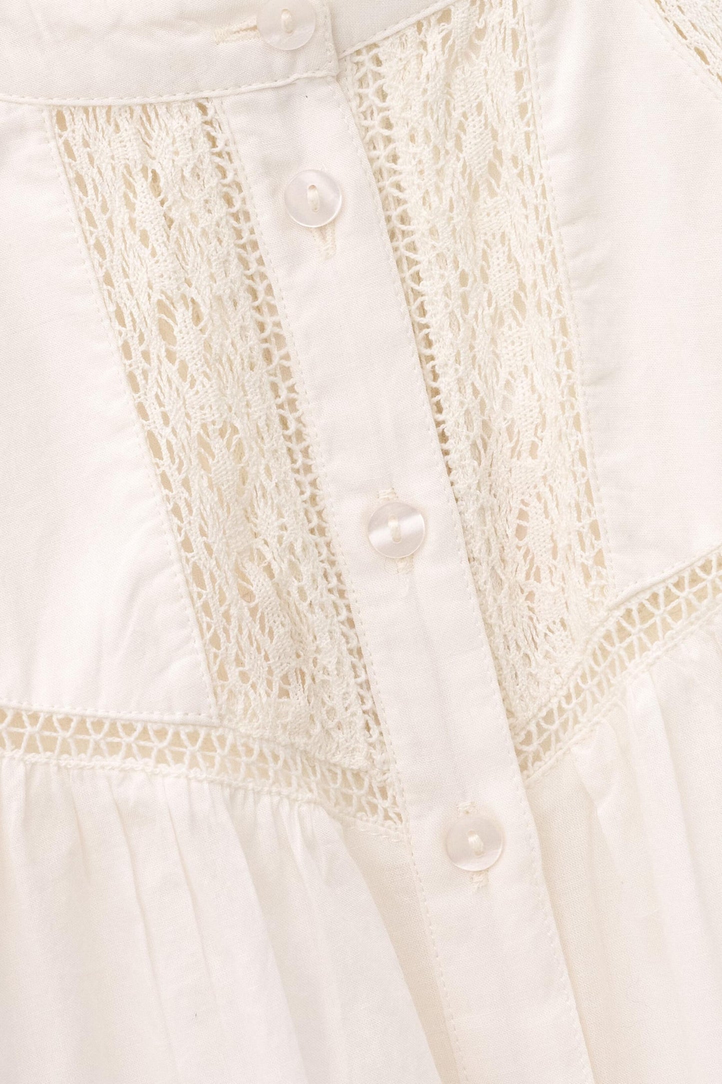 ba&sh Cotton Shirt Nella Off-White