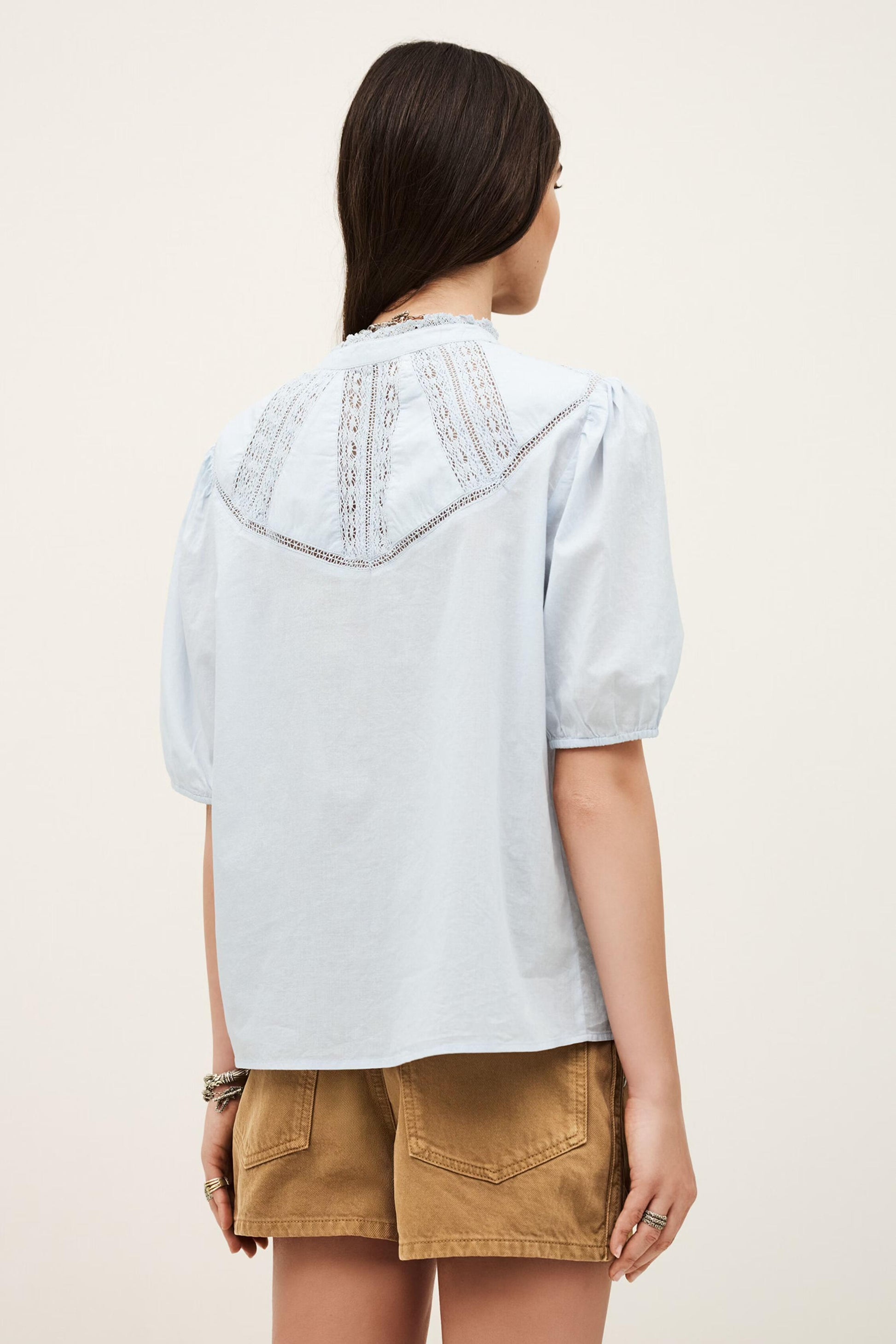 ba&sh Cotton Shirt Nella Blue