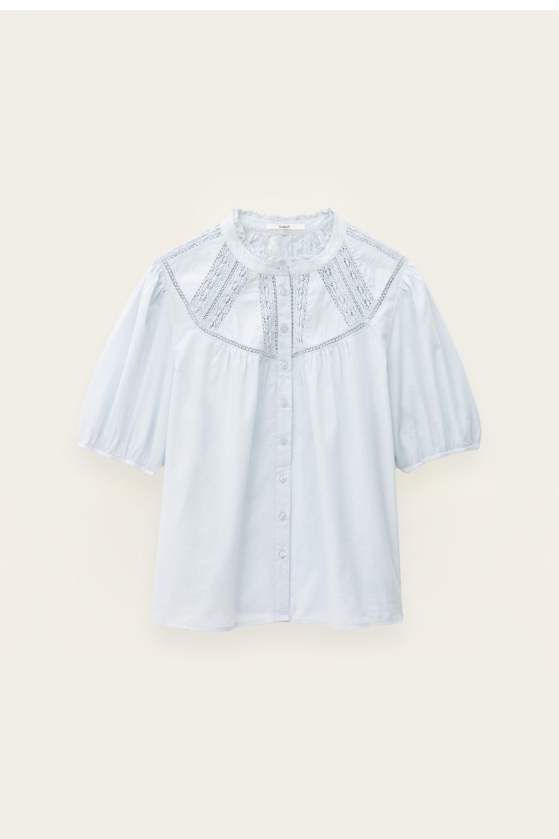 ba&sh Cotton Shirt Nella Blue