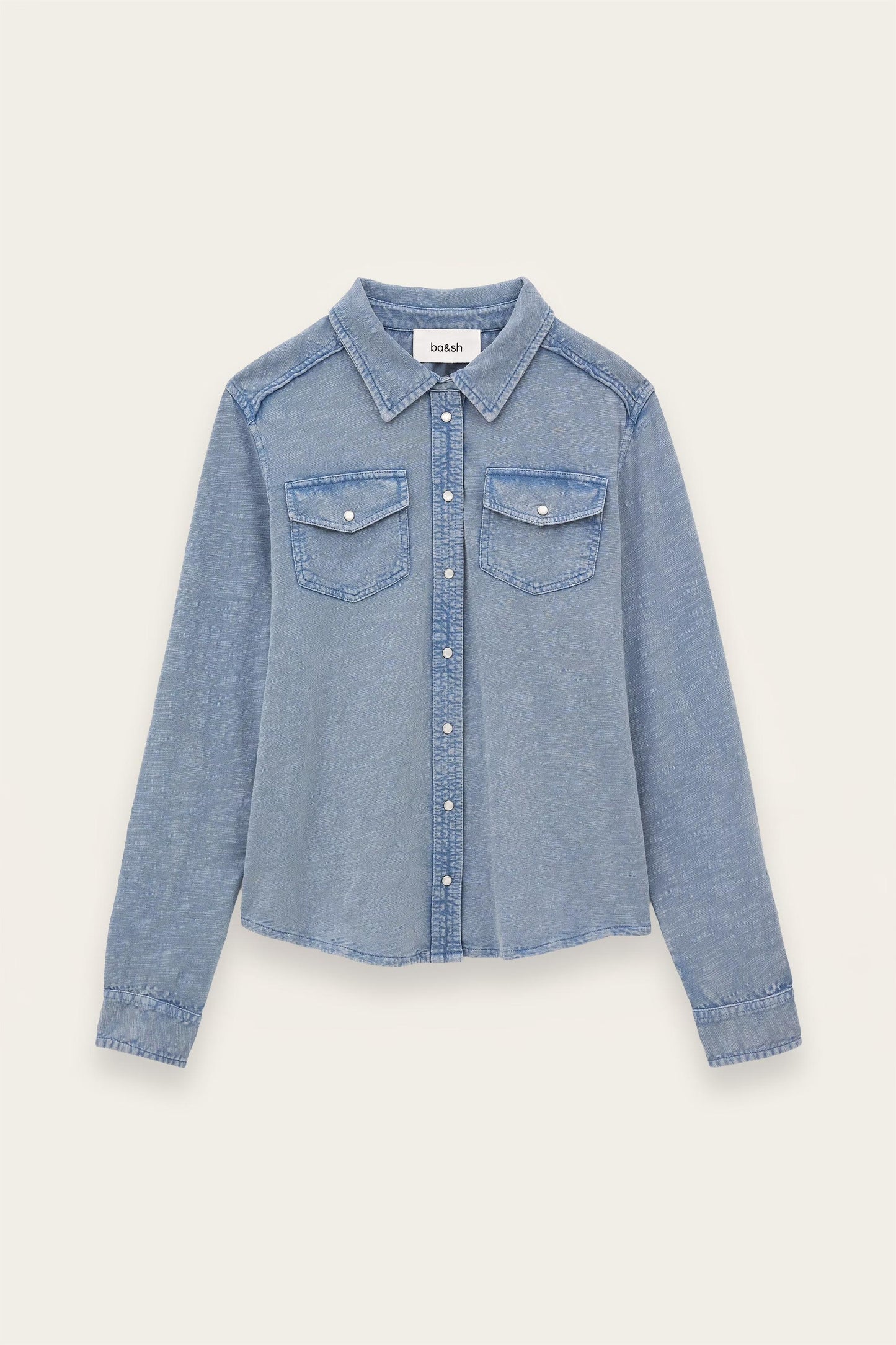 ba&sh Jersey Shirt Icare Blue