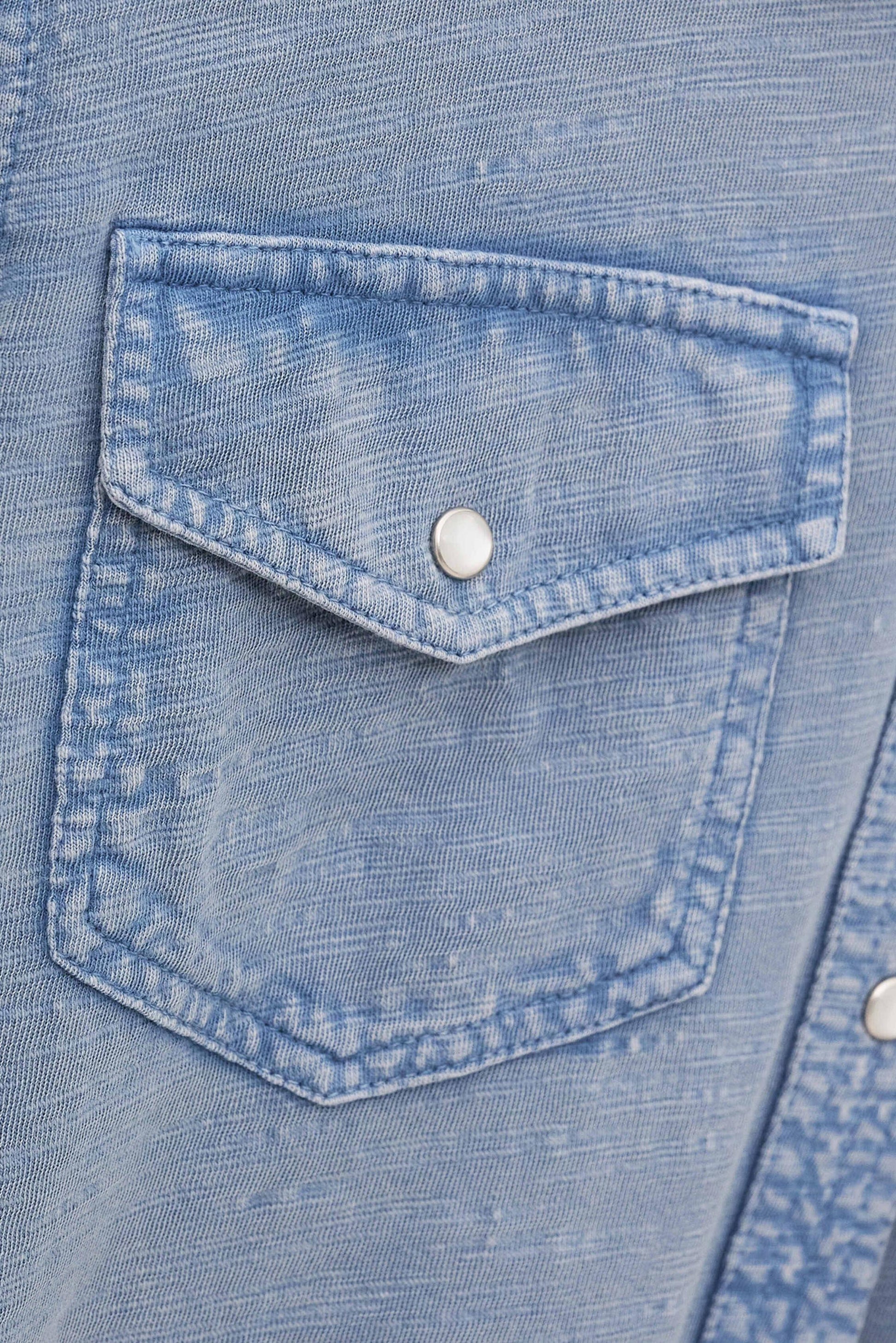 ba&sh Jersey Shirt Icare Blue