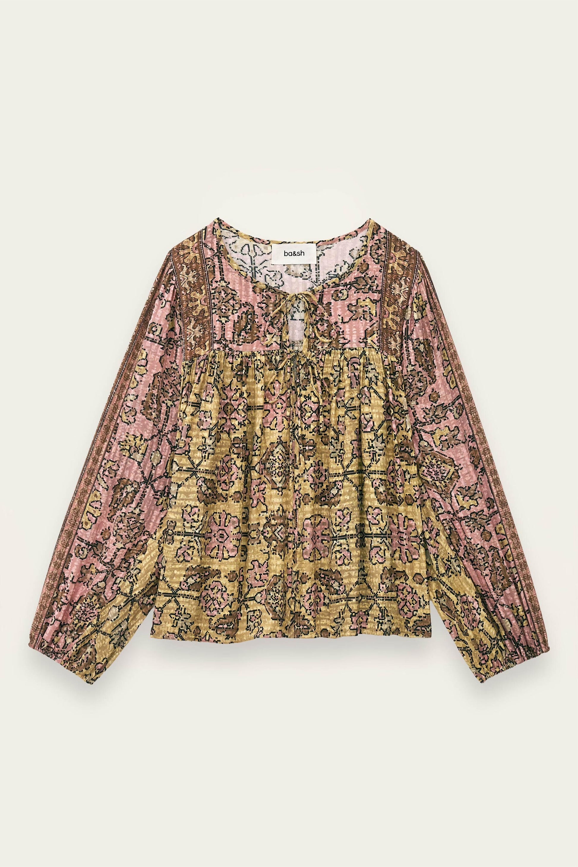 ba&sh Loose Blouse Pamila Yellow