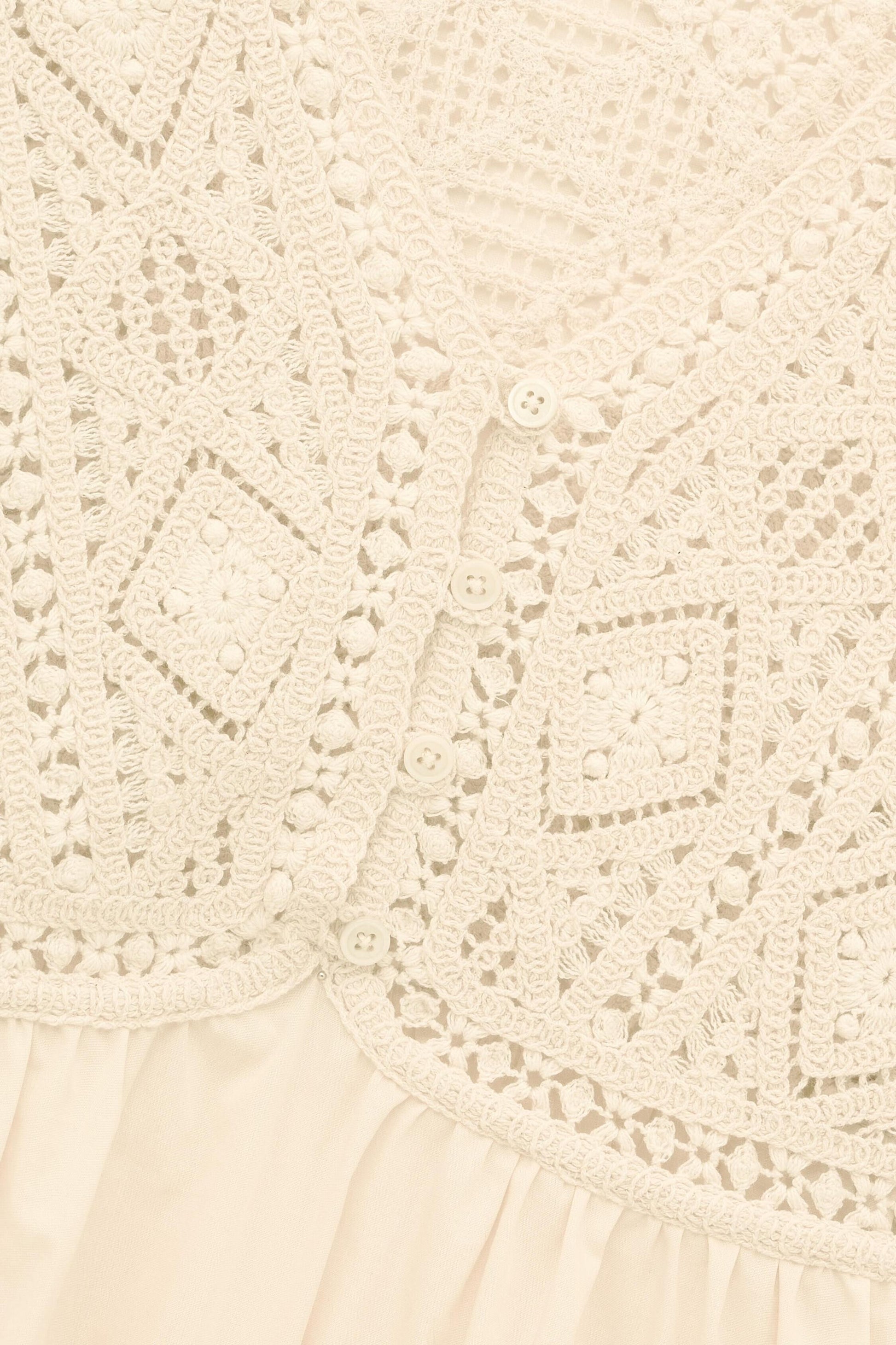 ba&sh Short-Sleeved Blouse Salvi Off-White