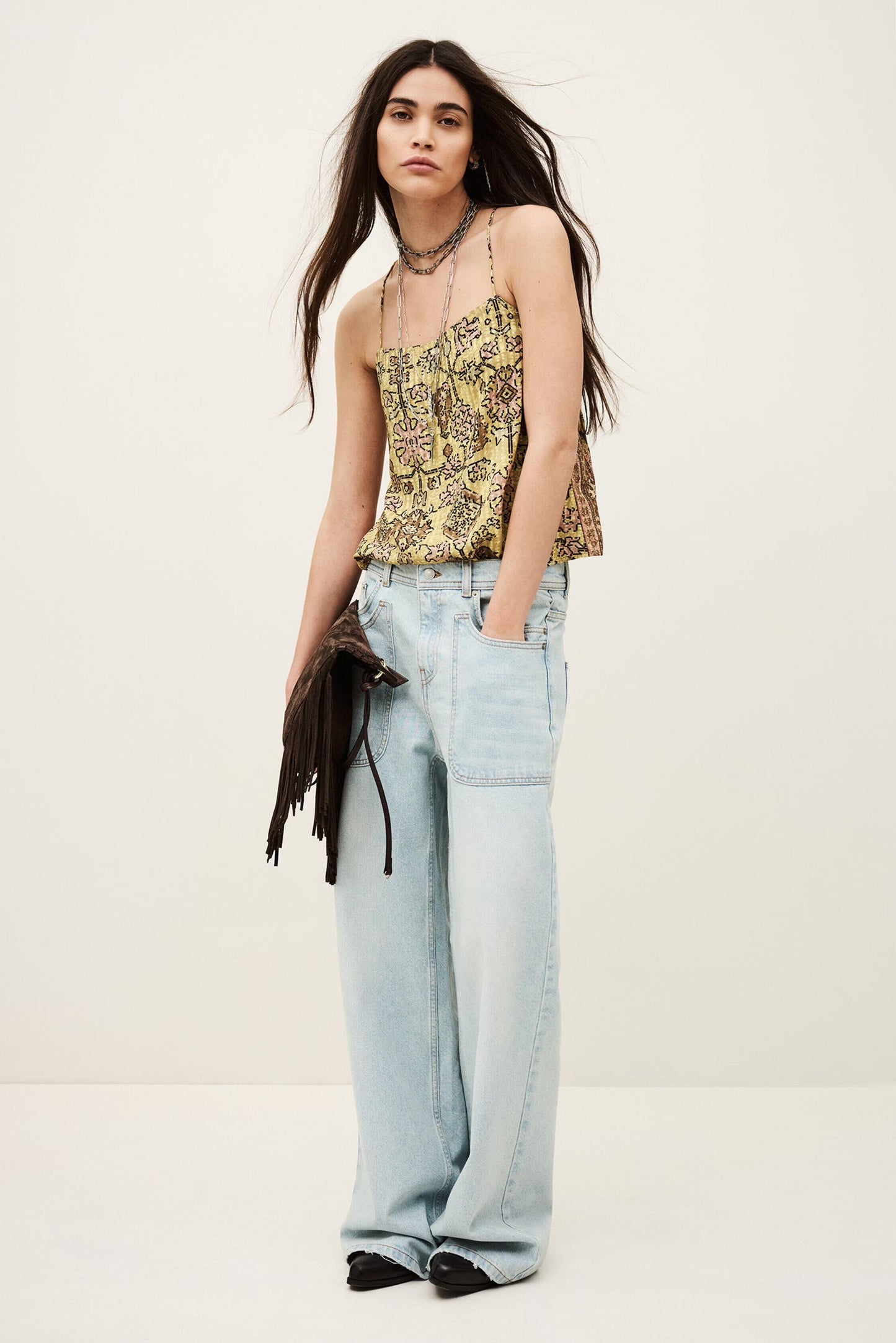 ba&sh Cami Top Pamela Yellow