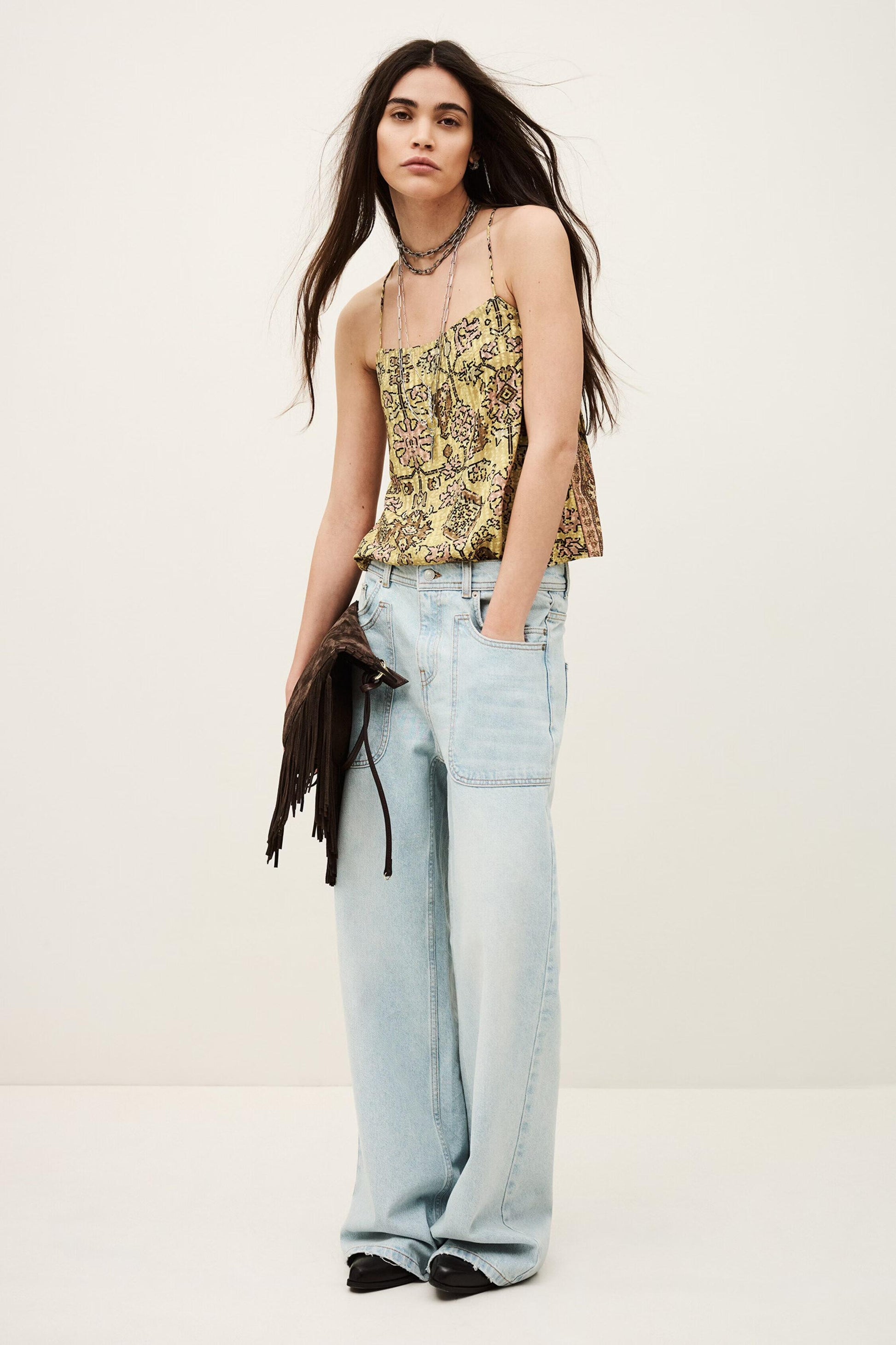 ba&sh Cami Top Pamela Yellow