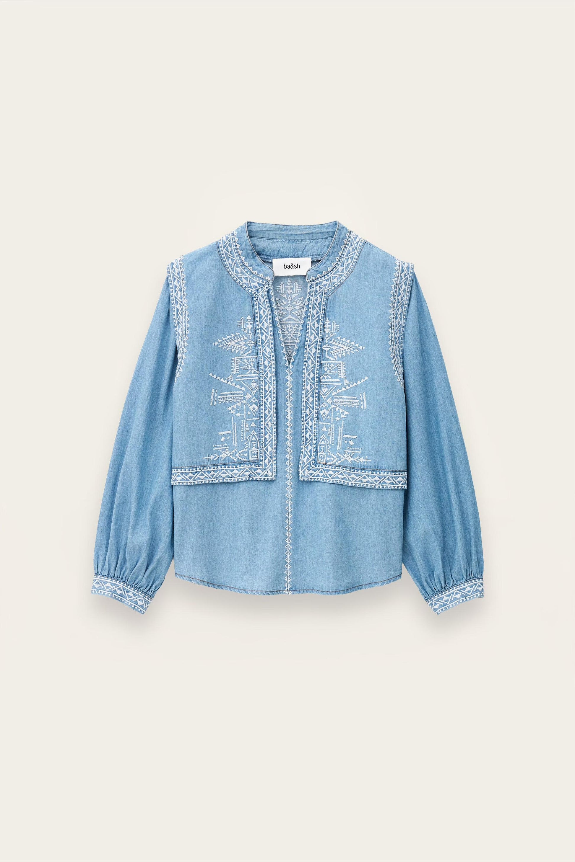 ba&sh Denim Shirt Laura Blue