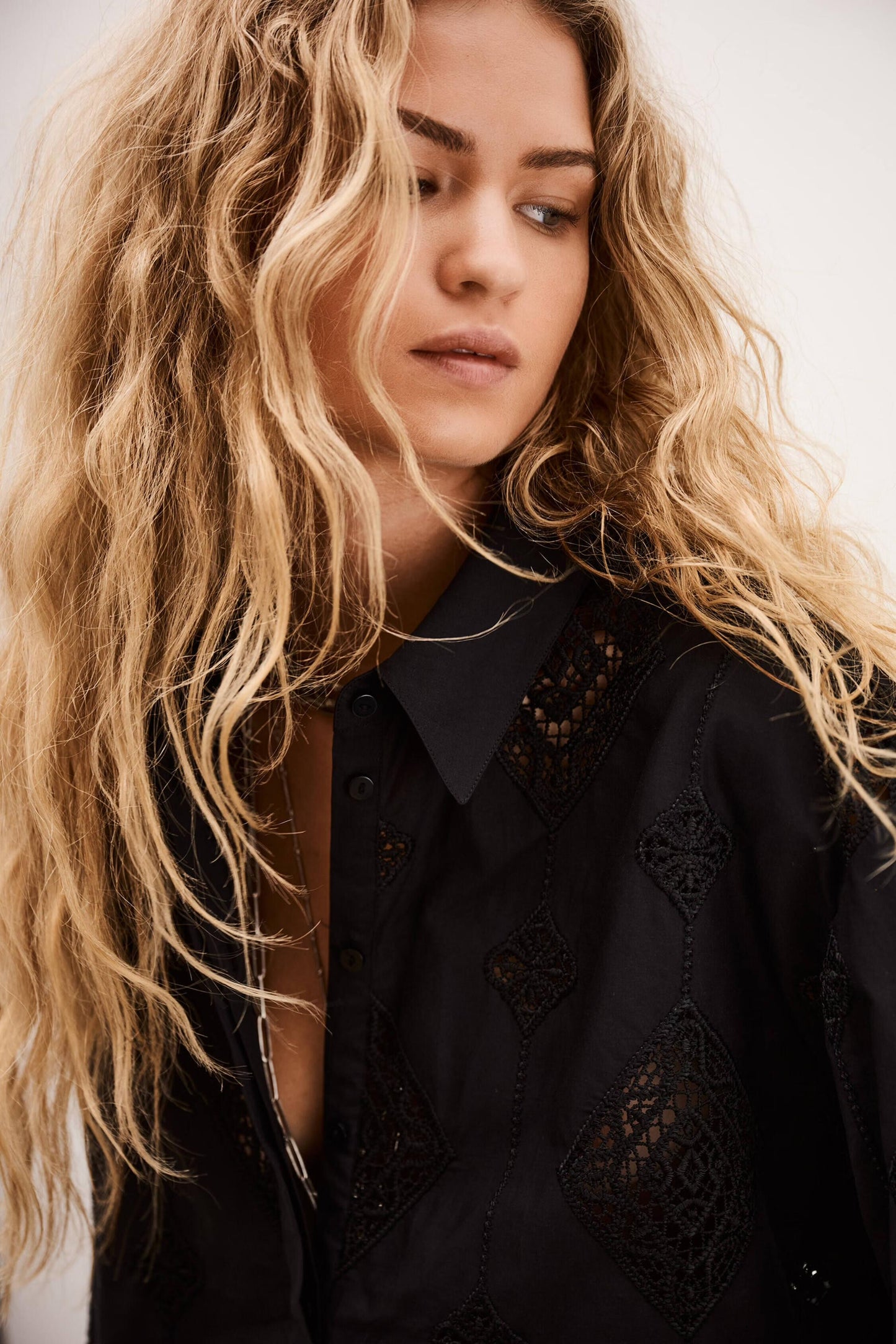 ba&sh 3/4-Sleeved Shirt Muriel Black