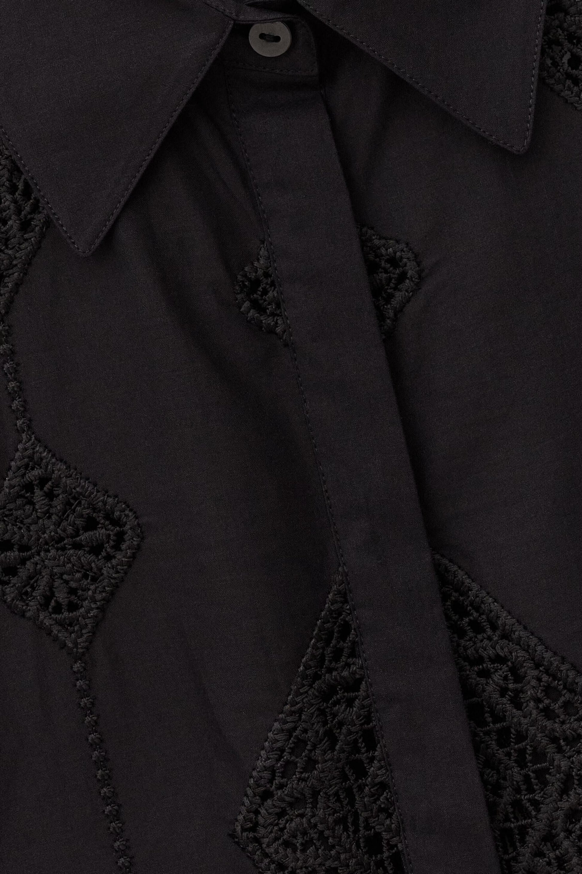 ba&sh 3/4-Sleeved Shirt Muriel Black