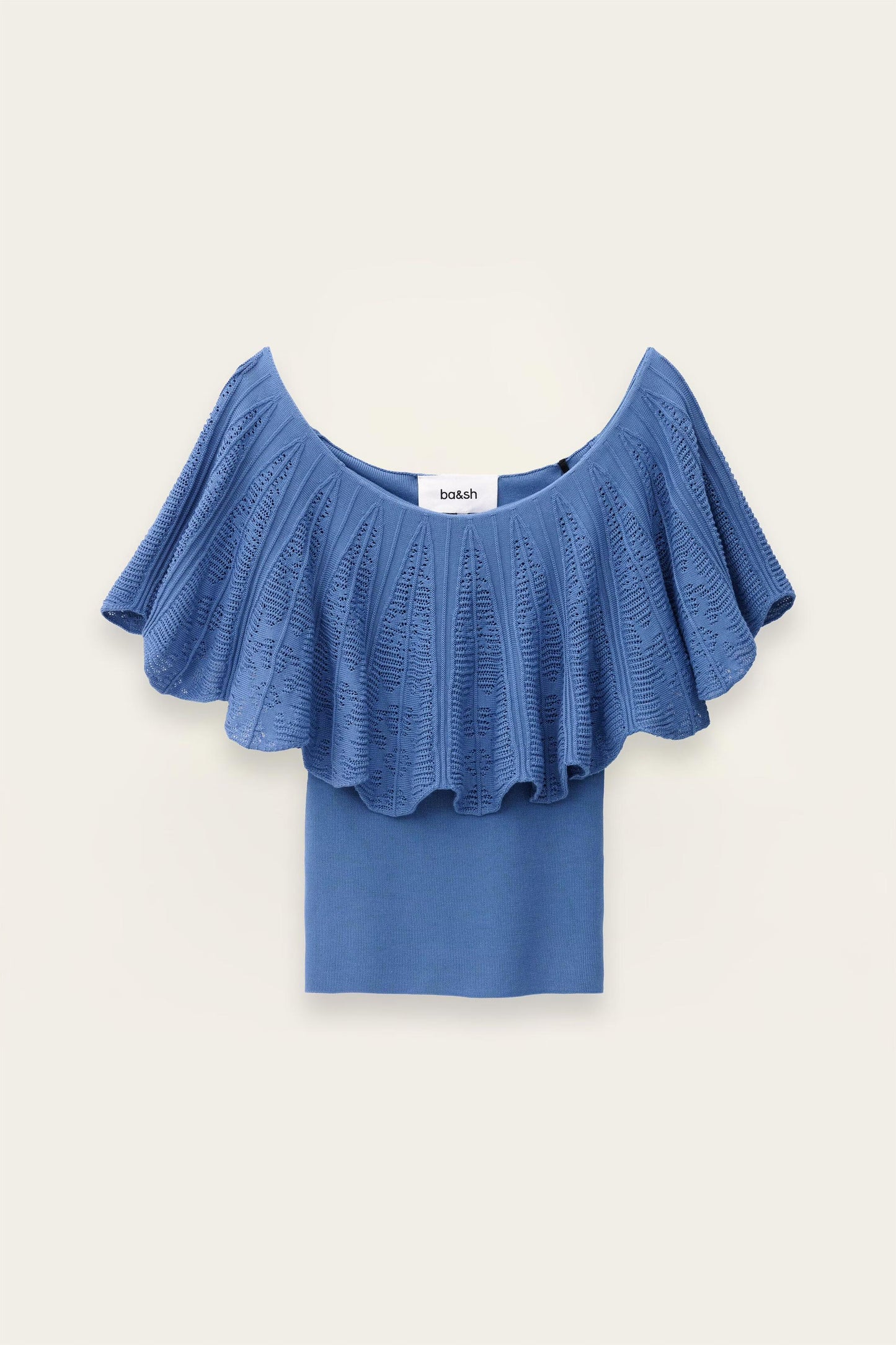 ba&sh Off-The-Shoulder Top Salda Blue