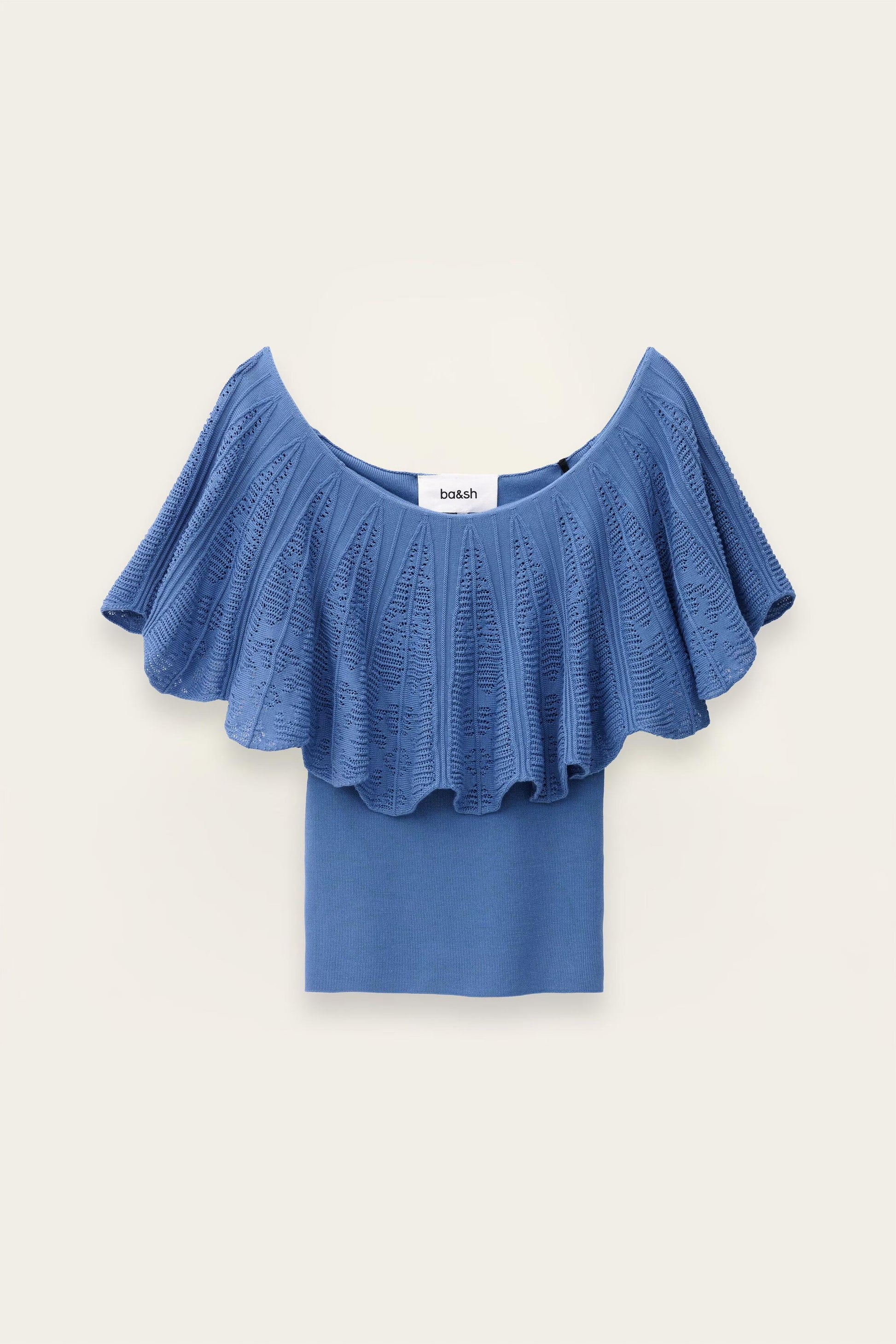 ba&sh Off-The-Shoulder Top Salda Blue