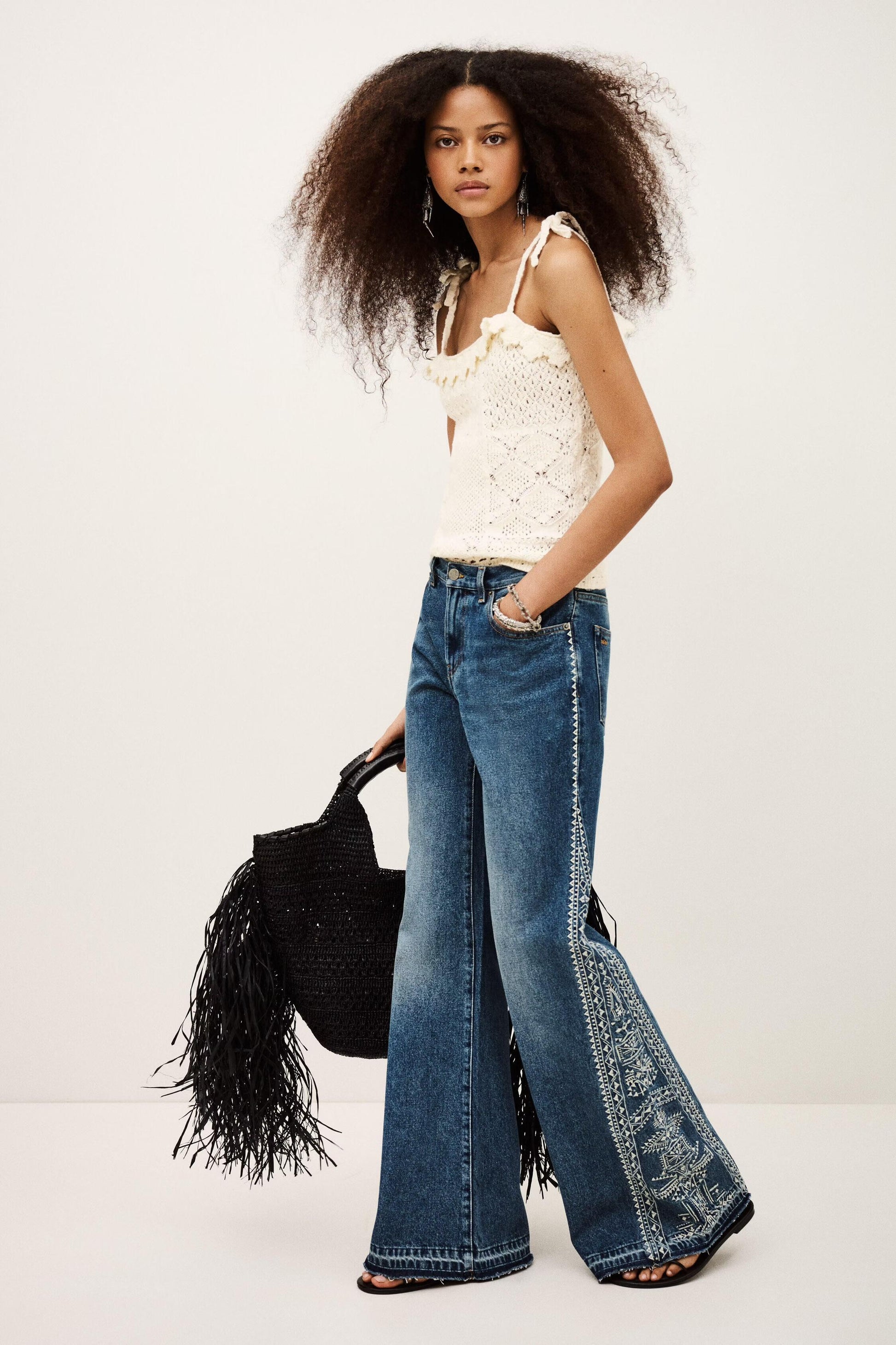 ba&sh Cami Top Sela Off-White